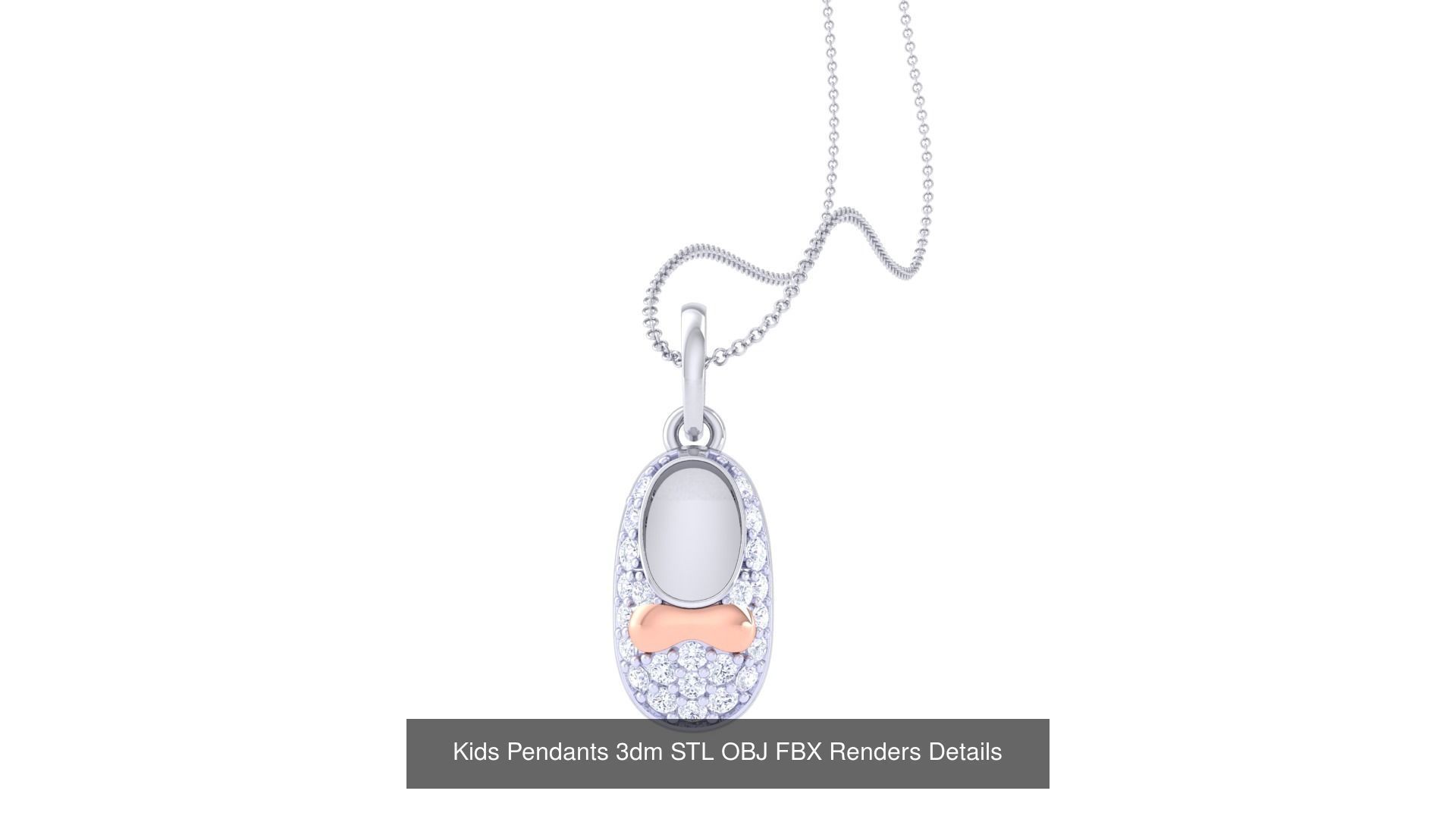 175 Kids Pendants 3dm STL OBJ FBX Renders Details Collection _131