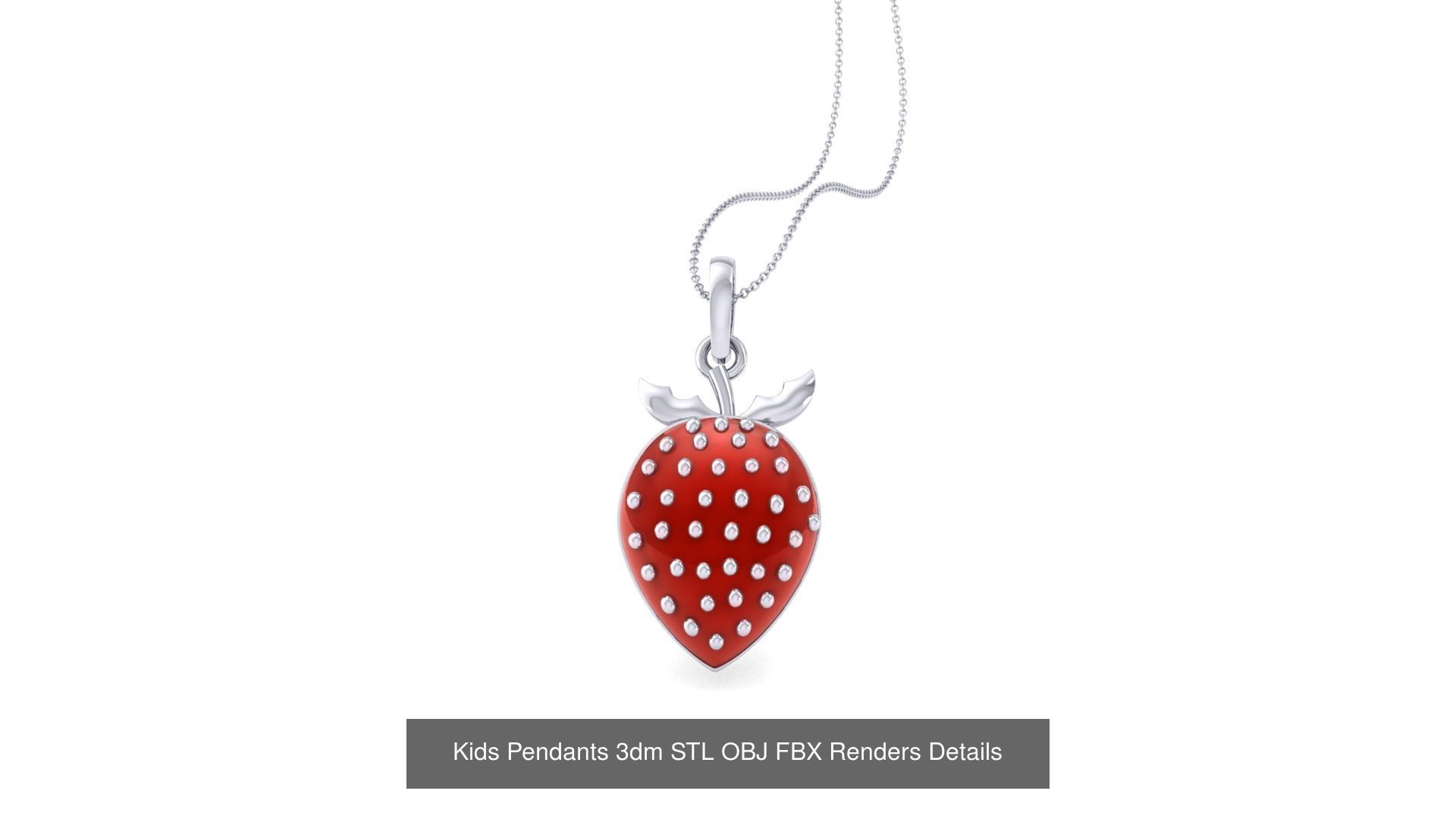 175 Kids Pendants 3dm STL OBJ FBX Renders Details Collection _171