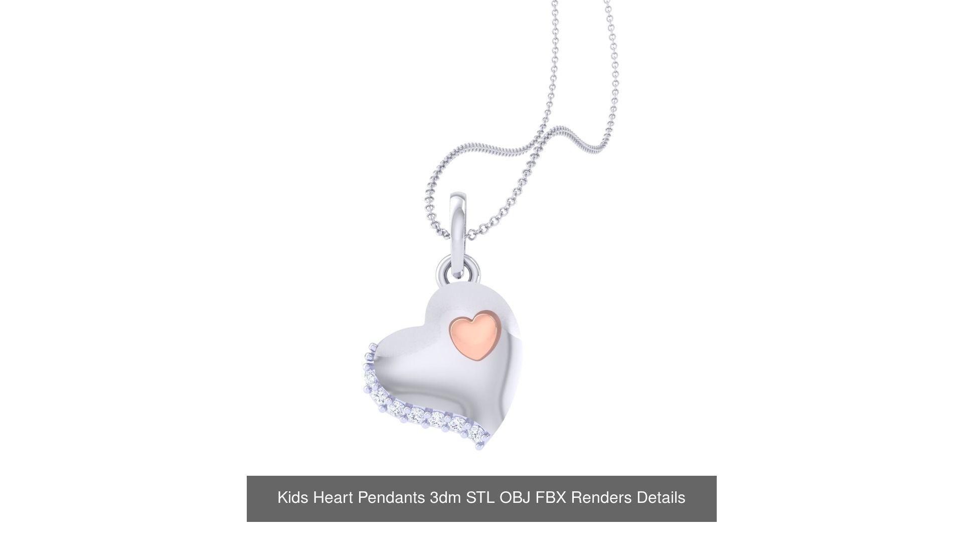 175 Kids Pendants 3dm STL OBJ FBX Renders Details Collection _123