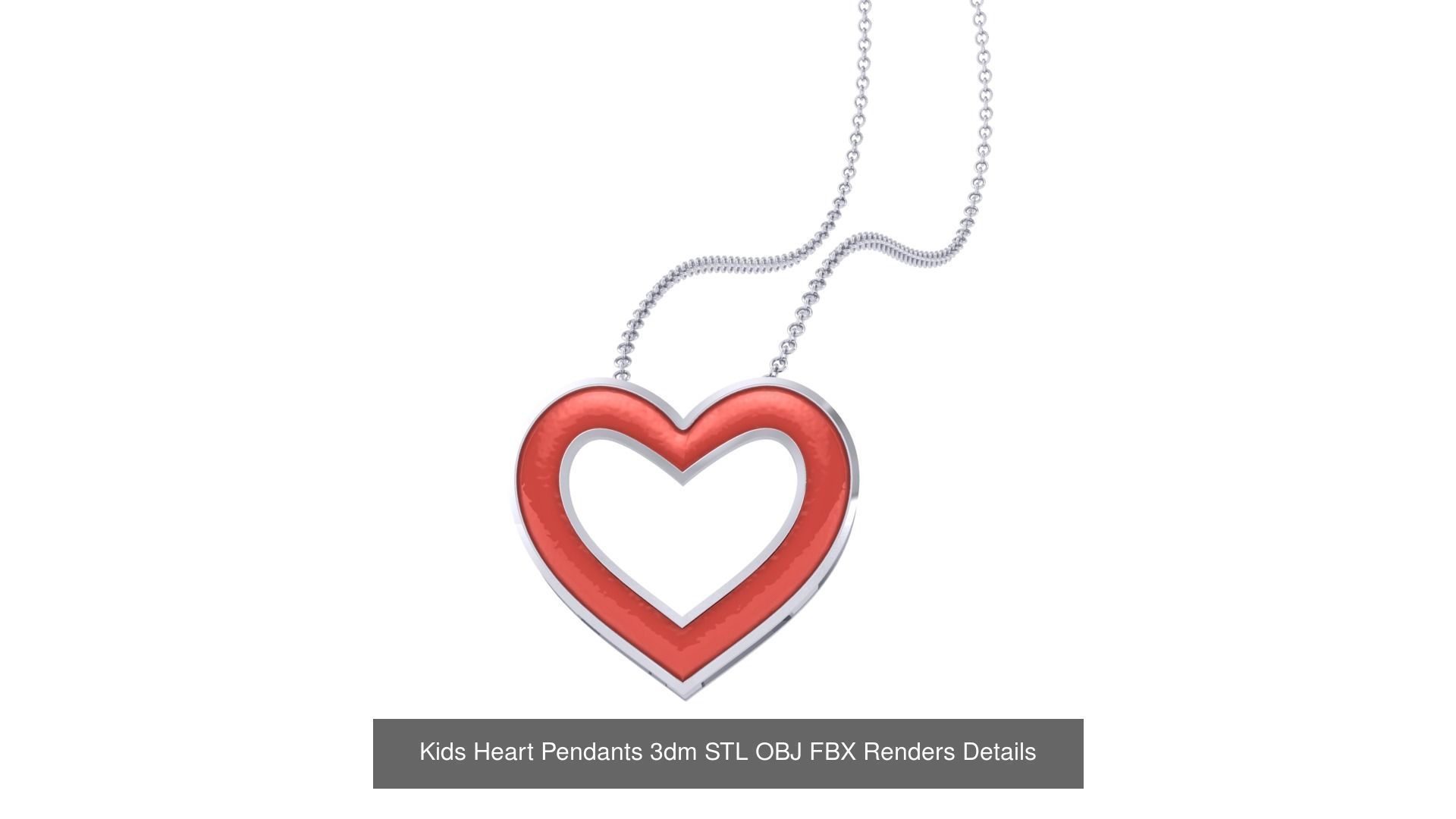 175 Kids Pendants 3dm STL OBJ FBX Renders Details Collection _164