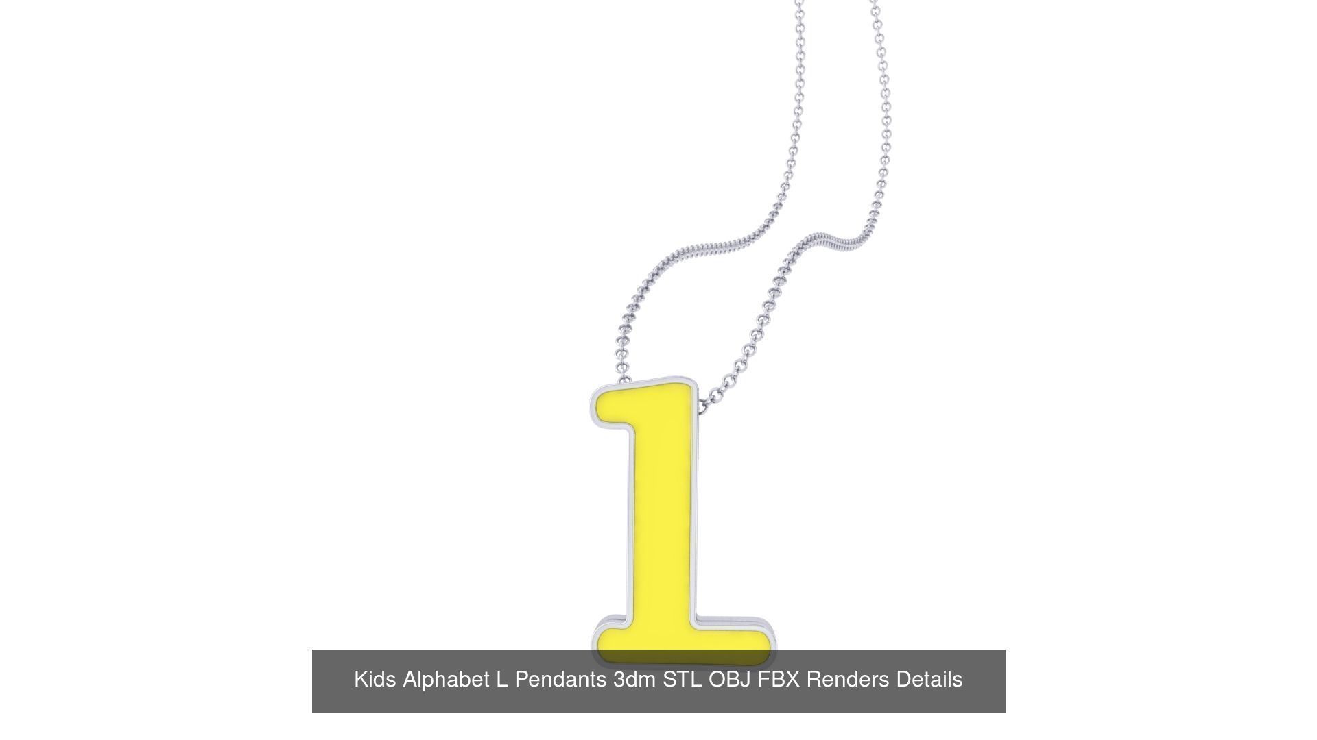 175 Kids Pendants 3dm STL OBJ FBX Renders Details Collection _149
