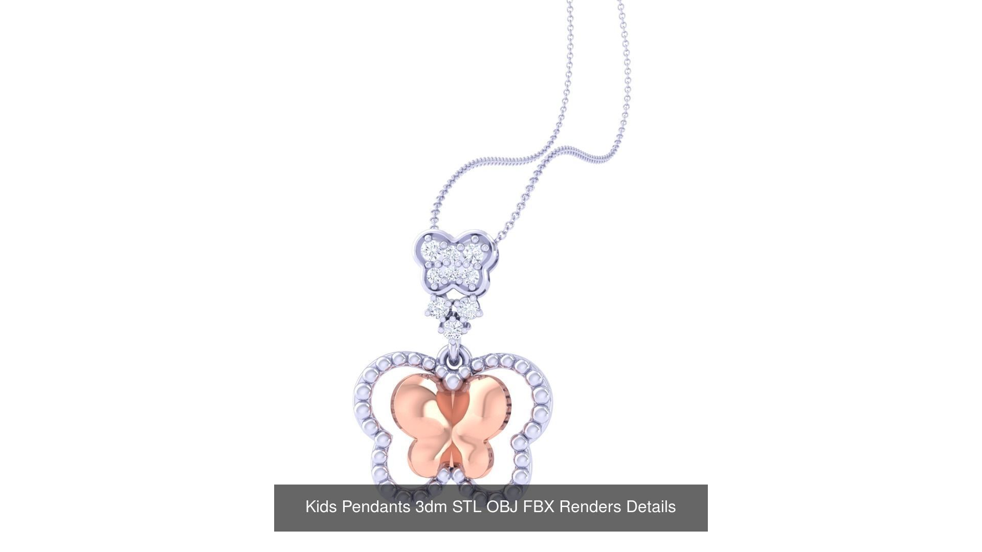 175 Kids Pendants 3dm STL OBJ FBX Renders Details Collection _54