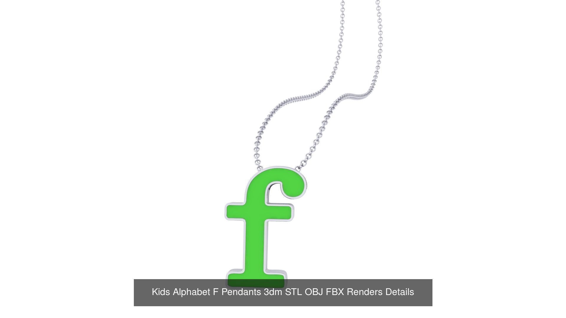 175 Kids Pendants 3dm STL OBJ FBX Renders Details Collection _143
