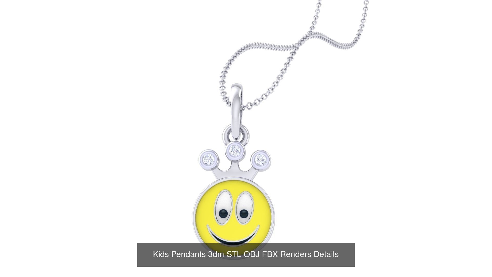 175 Kids Pendants 3dm STL OBJ FBX Renders Details Collection _99