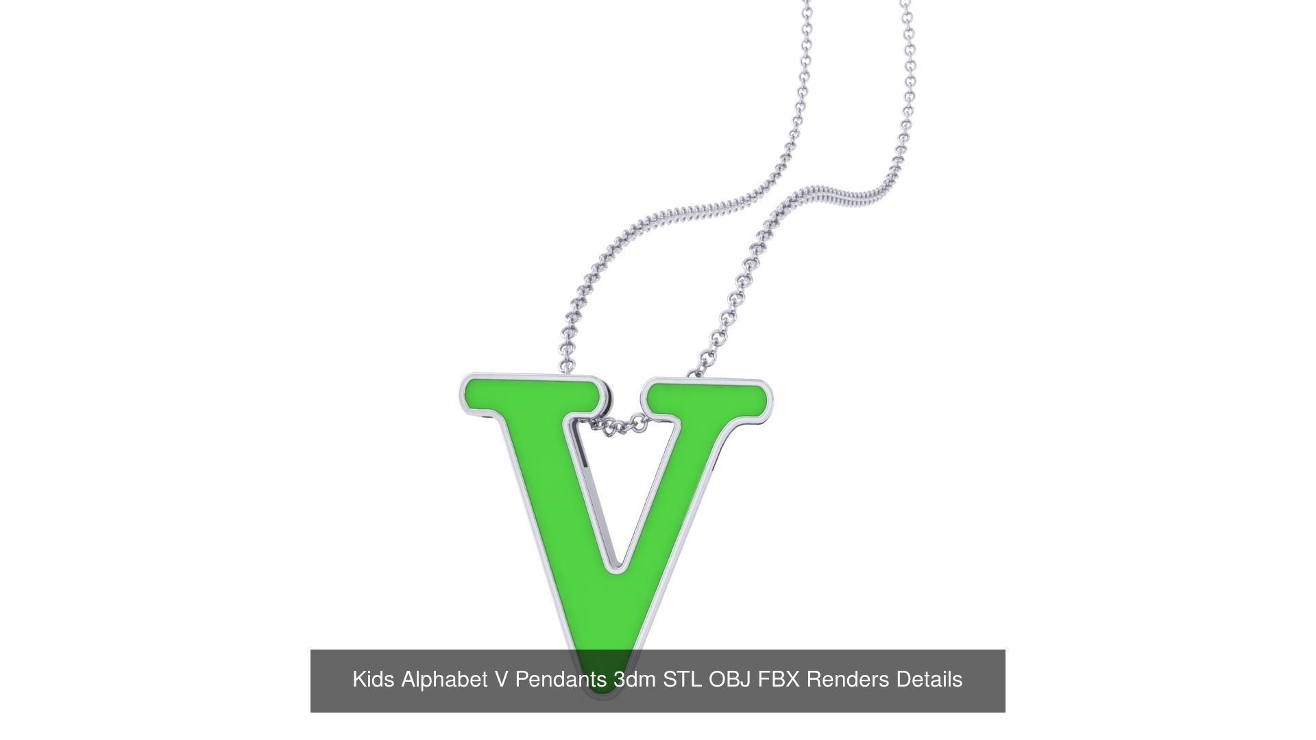 175 Kids Pendants 3dm STL OBJ FBX Renders Details Collection _159