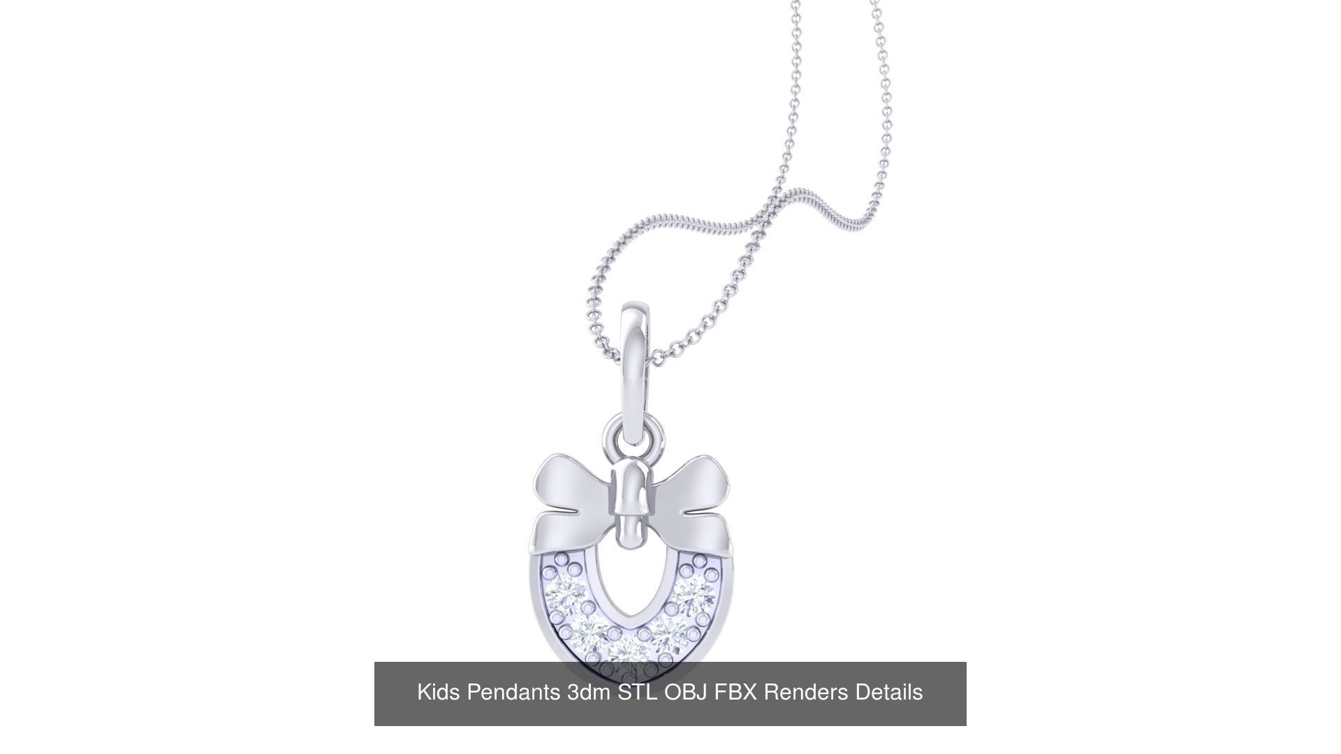 175 Kids Pendants 3dm STL OBJ FBX Renders Details Collection _50