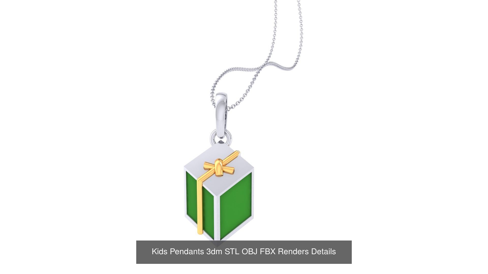 175 Kids Pendants 3dm STL OBJ FBX Renders Details Collection _177