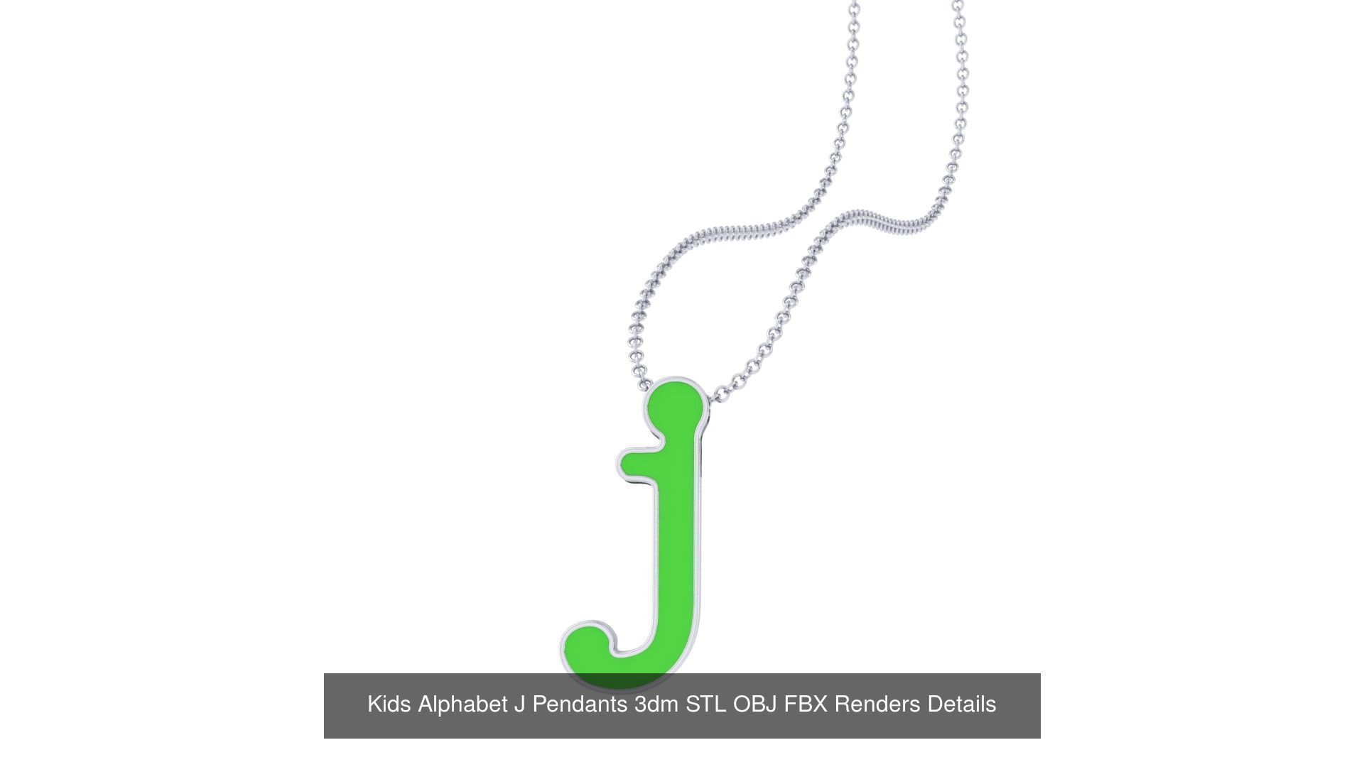 175 Kids Pendants 3dm STL OBJ FBX Renders Details Collection _147