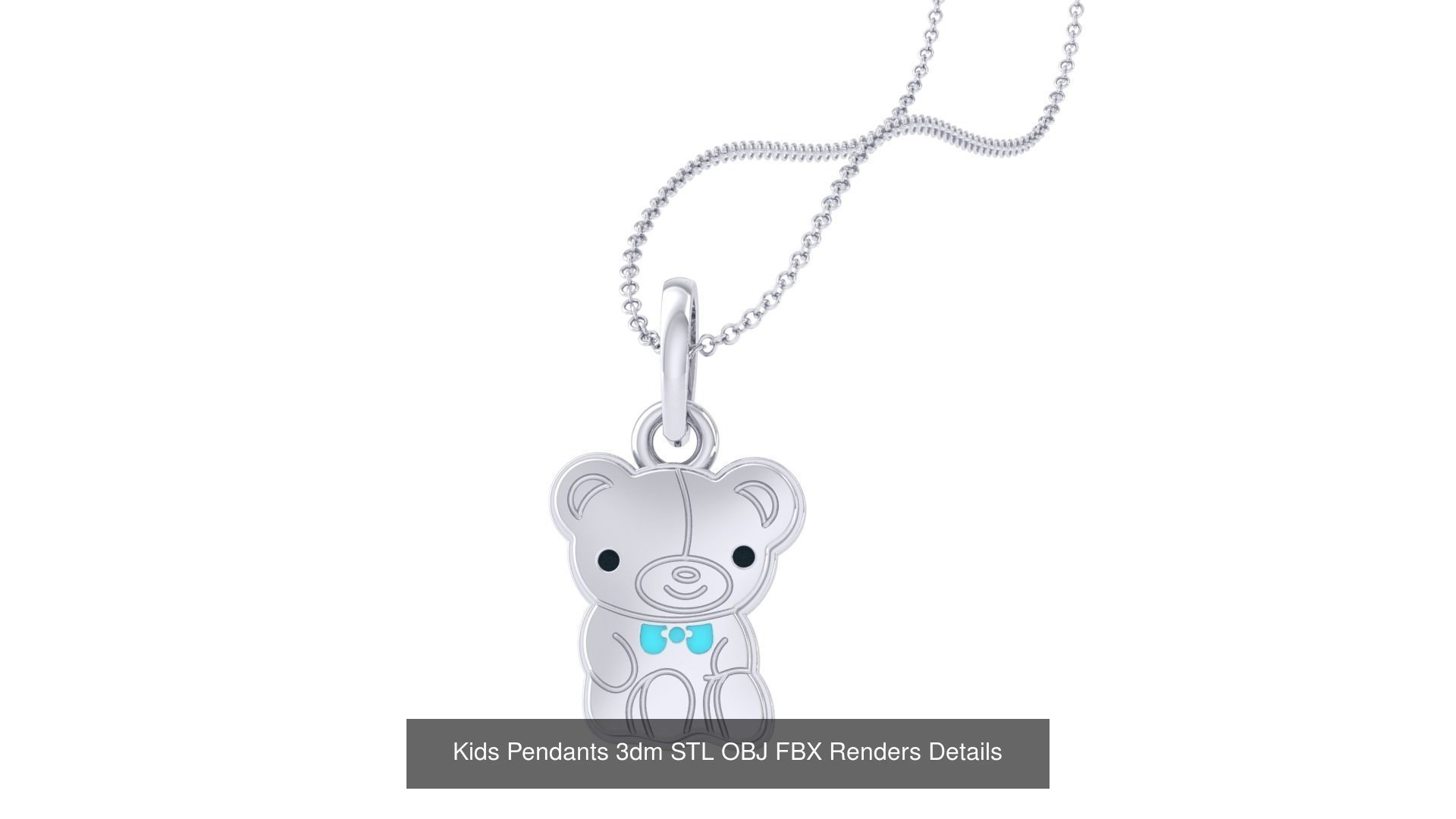 175 Kids Pendants 3dm STL OBJ FBX Renders Details Collection _97