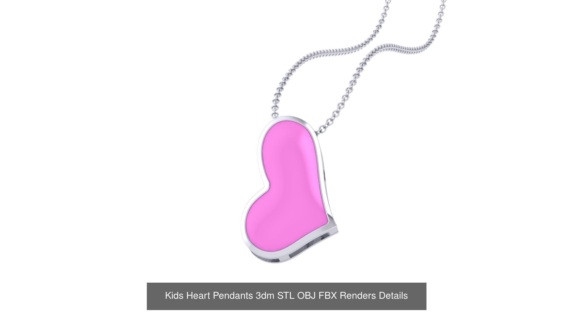 175 Kids Pendants 3dm STL OBJ FBX Renders Details Collection _166