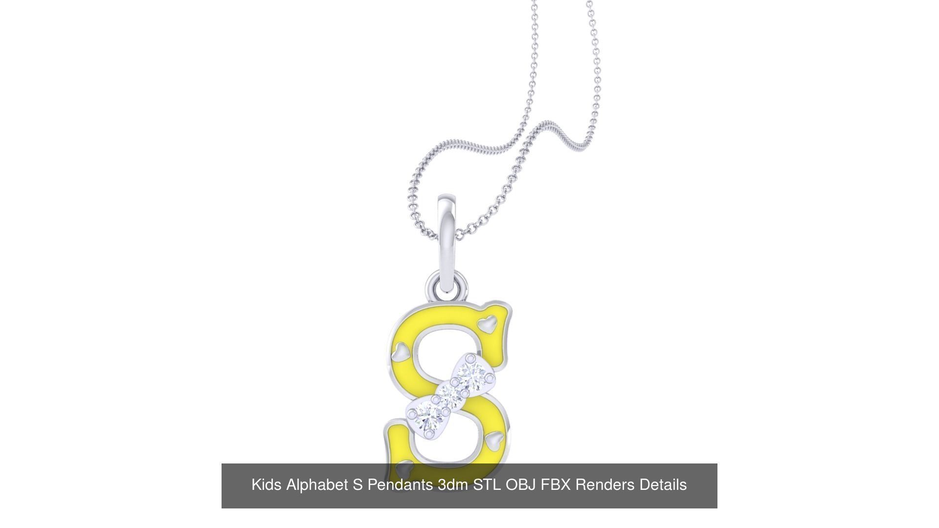 175 Kids Pendants 3dm STL OBJ FBX Renders Details Collection _87