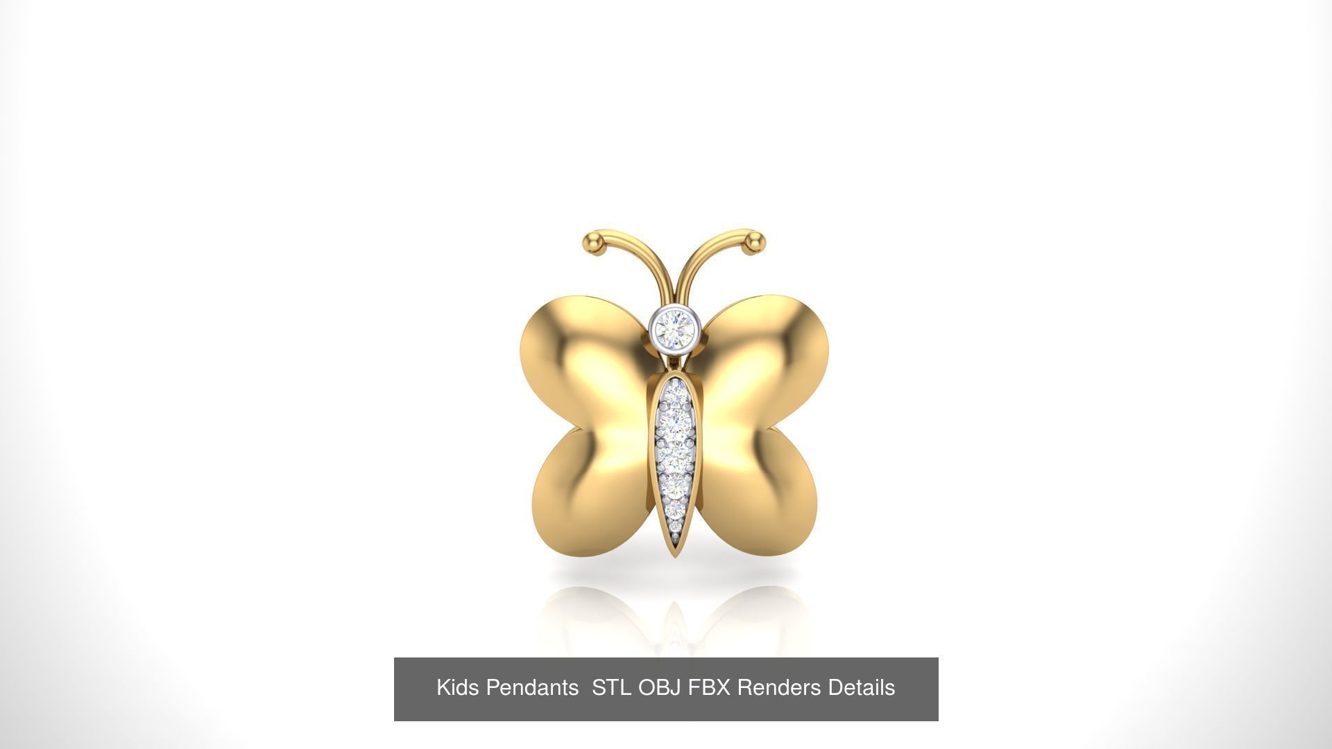 175 Kids Pendants 3dm STL OBJ FBX Renders Details Collection _190