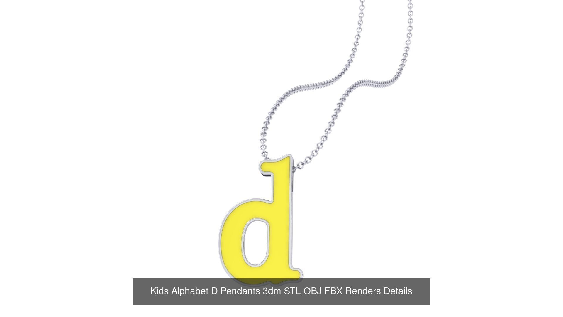175 Kids Pendants 3dm STL OBJ FBX Renders Details Collection _141