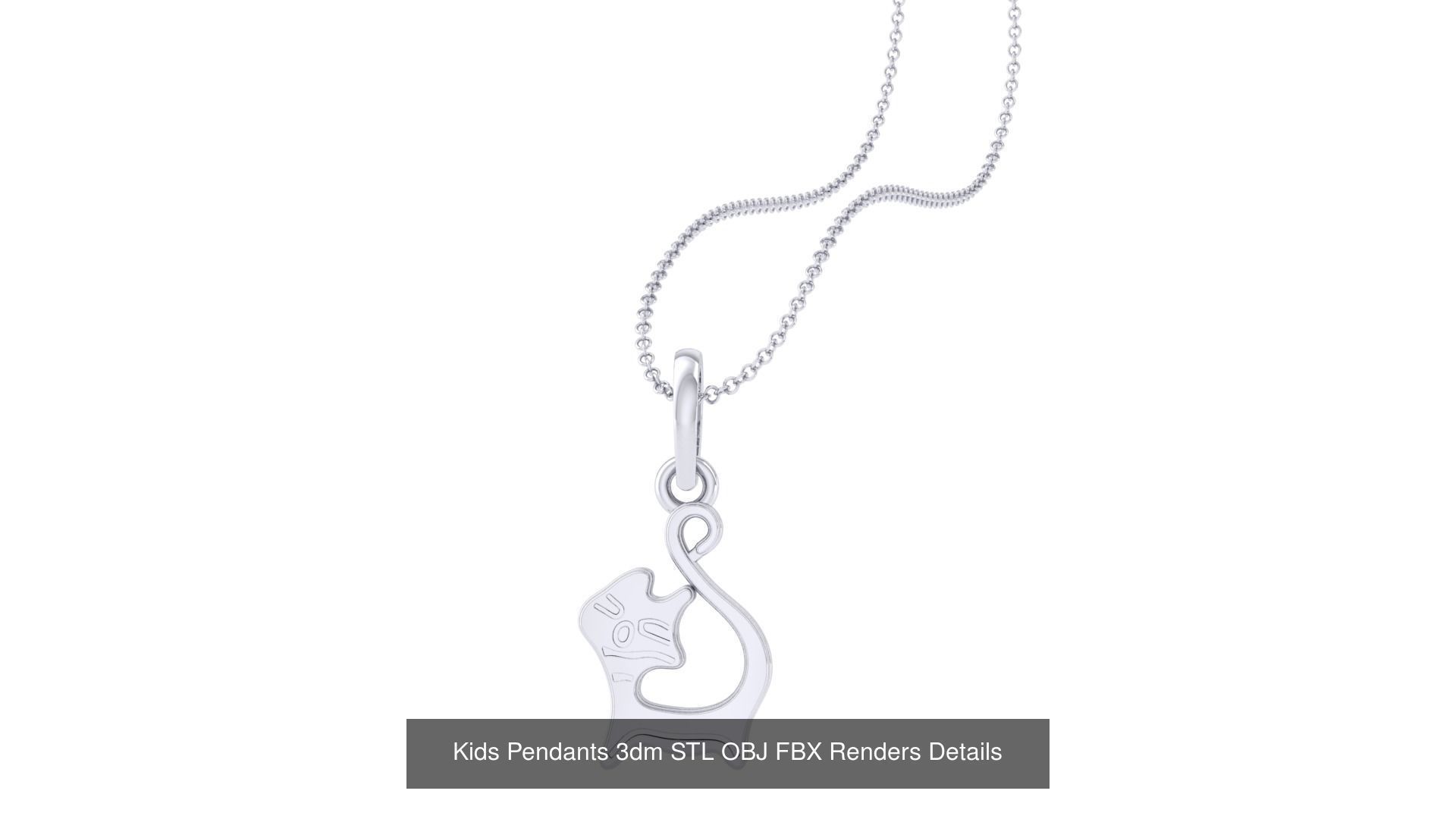 175 Kids Pendants 3dm STL OBJ FBX Renders Details Collection _27