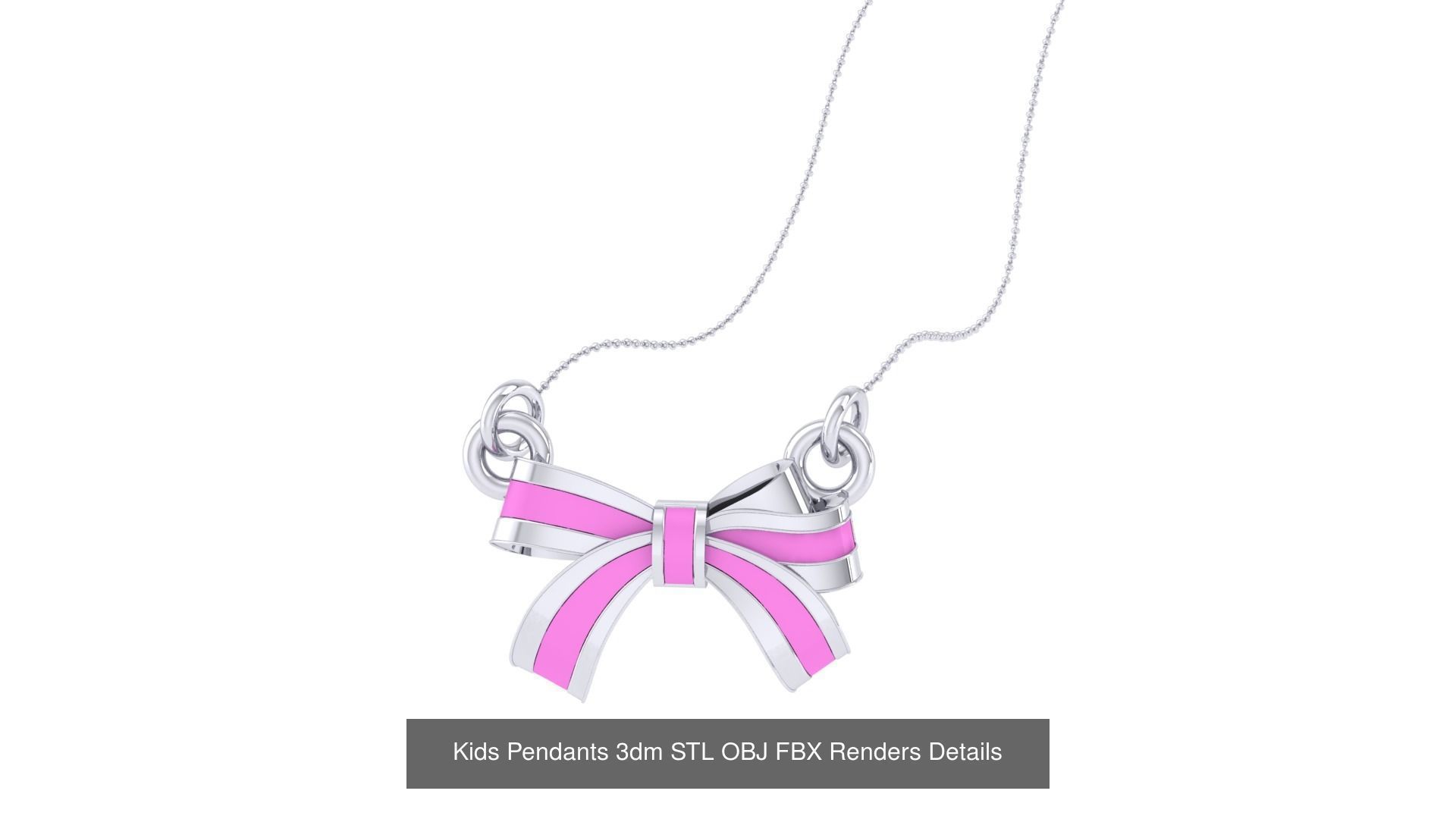 175 Kids Pendants 3dm STL OBJ FBX Renders Details Collection _136