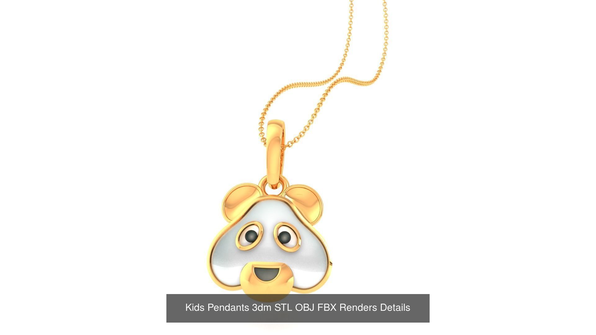 175 Kids Pendants 3dm STL OBJ FBX Renders Details Collection _168