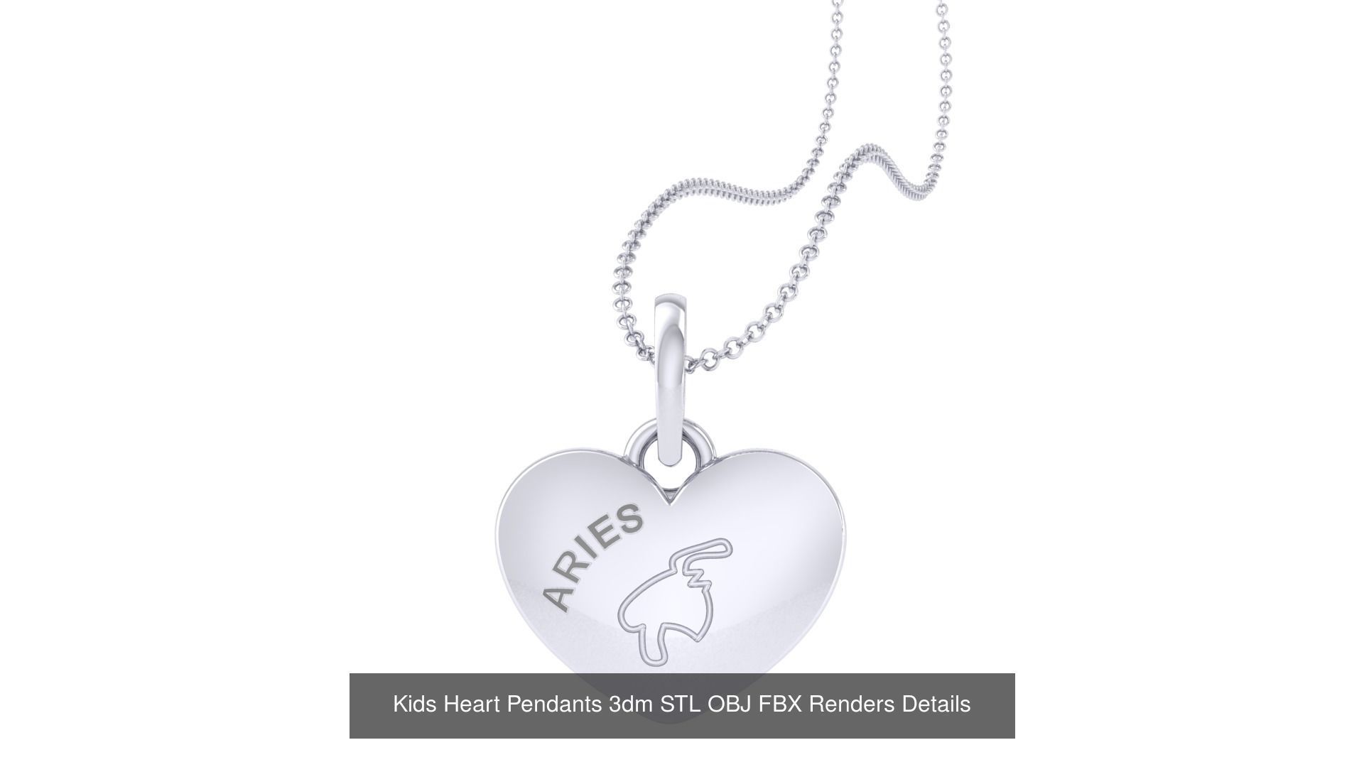 175 Kids Pendants 3dm STL OBJ FBX Renders Details Collection _108