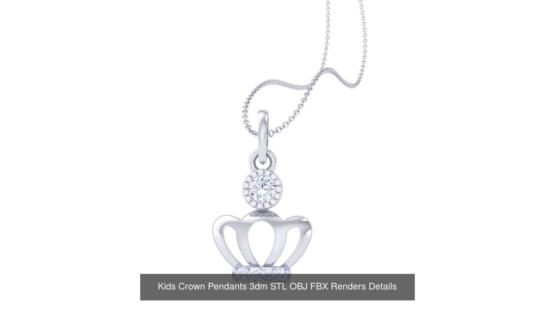 175 Kids Pendants 3dm STL OBJ FBX Renders Details Collection _121