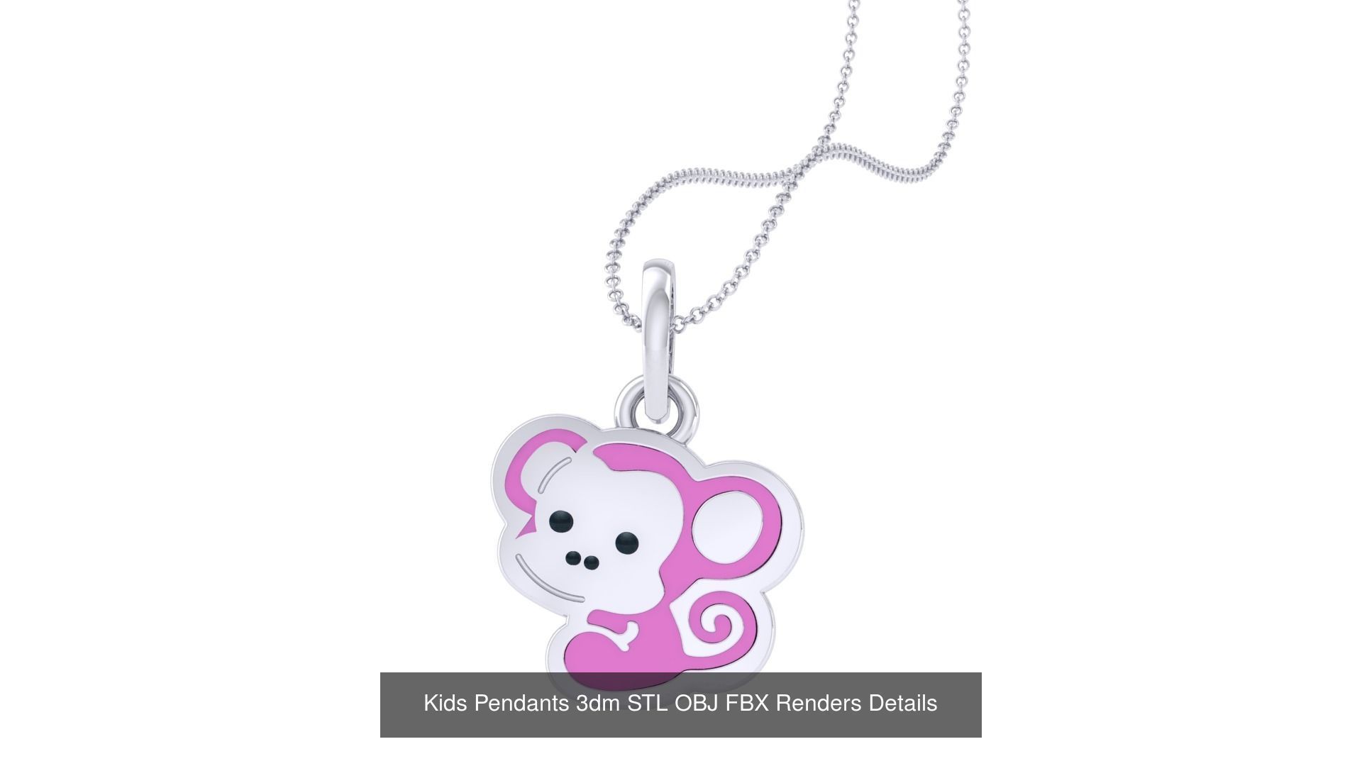175 Kids Pendants 3dm STL OBJ FBX Renders Details Collection _103