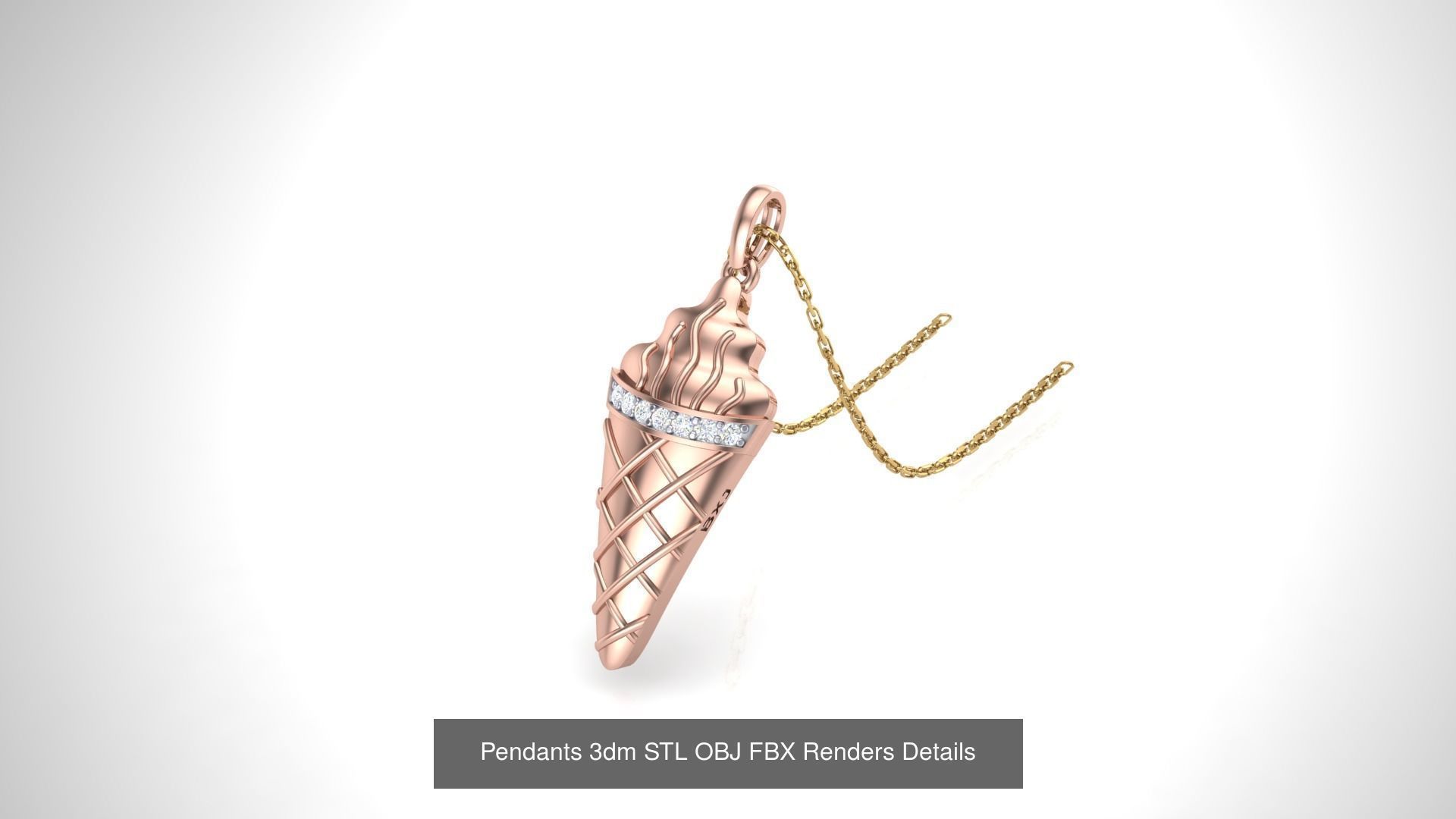 175 Kids Pendants 3dm STL OBJ FBX Renders Details Collection _193