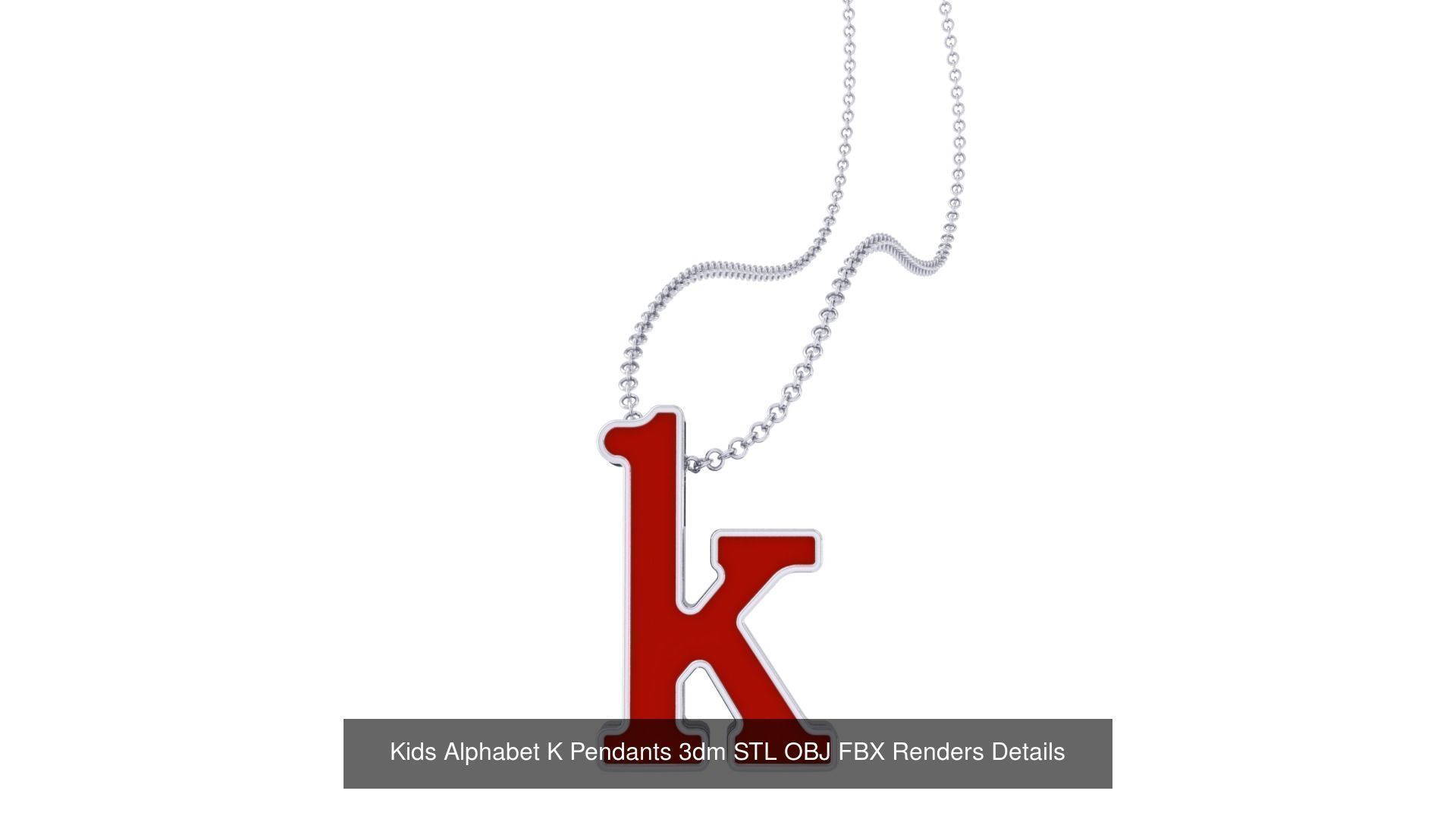 175 Kids Pendants 3dm STL OBJ FBX Renders Details Collection _148