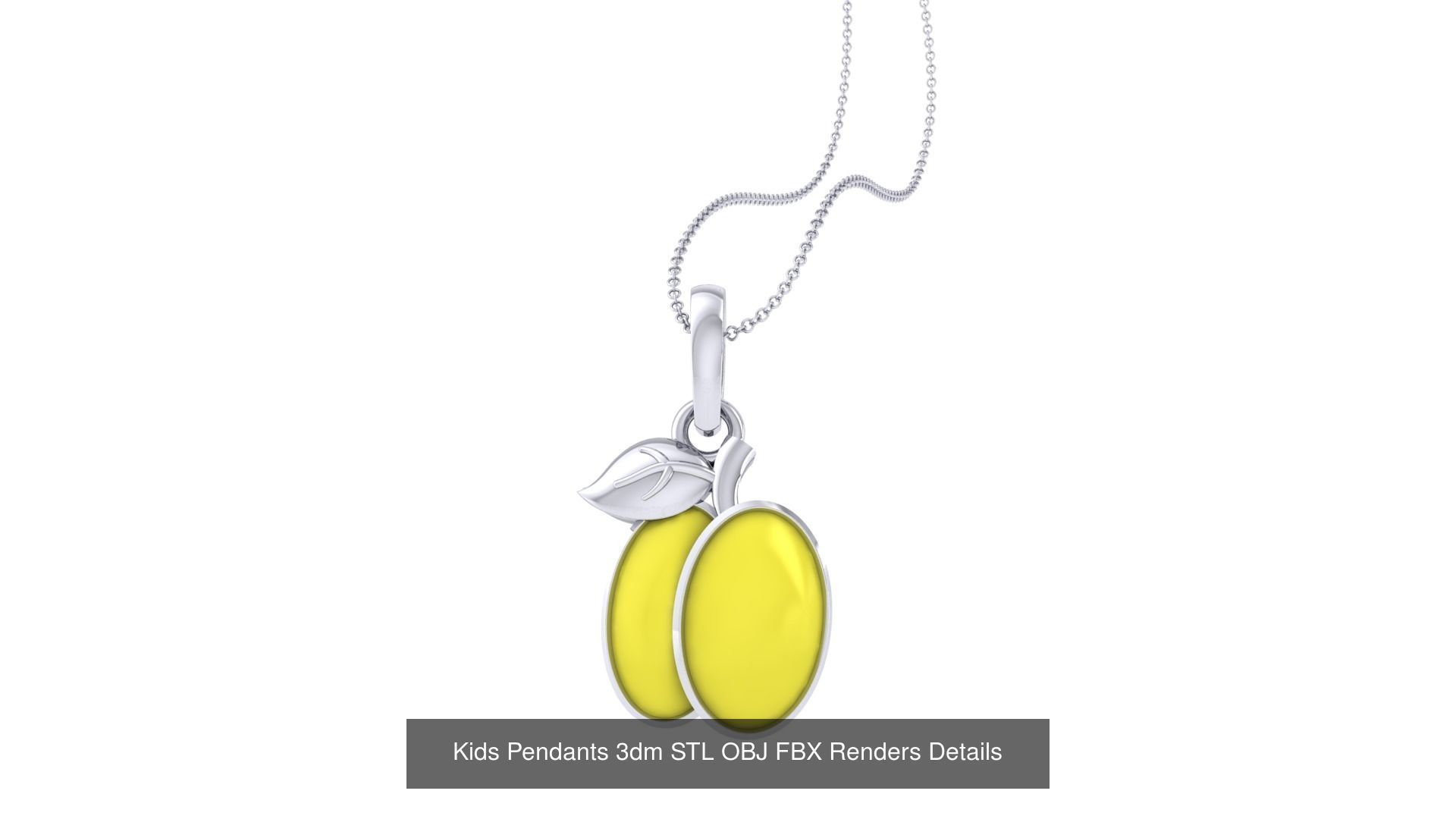 175 Kids Pendants 3dm STL OBJ FBX Renders Details Collection _172