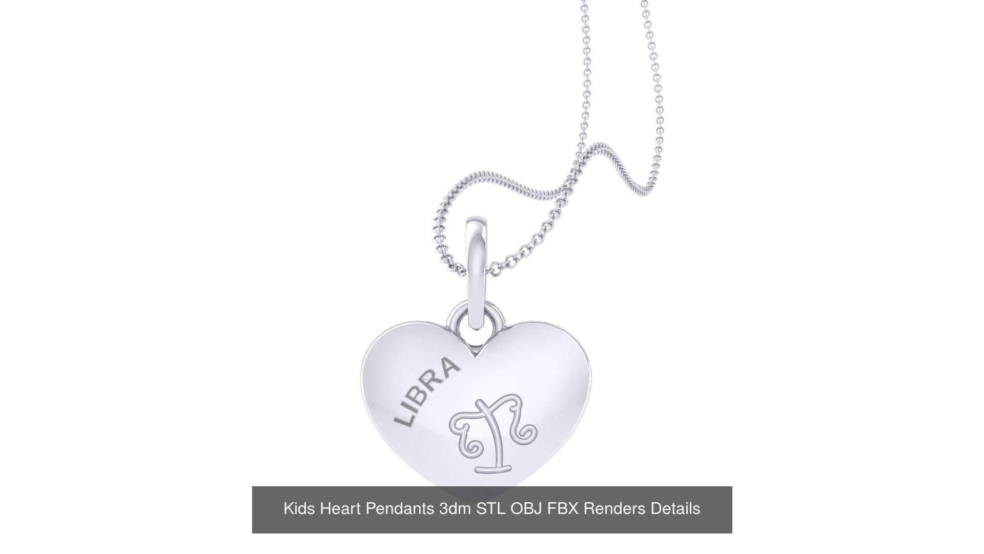 175 Kids Pendants 3dm STL OBJ FBX Renders Details Collection _112