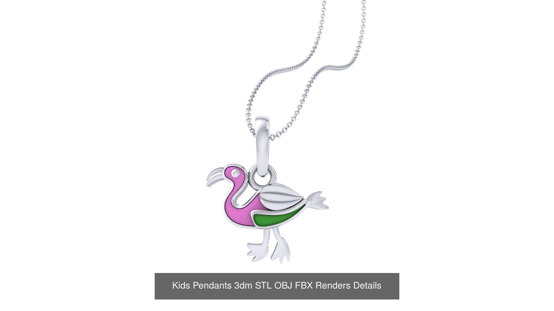 175 Kids Pendants 3dm STL OBJ FBX Renders Details Collection _187