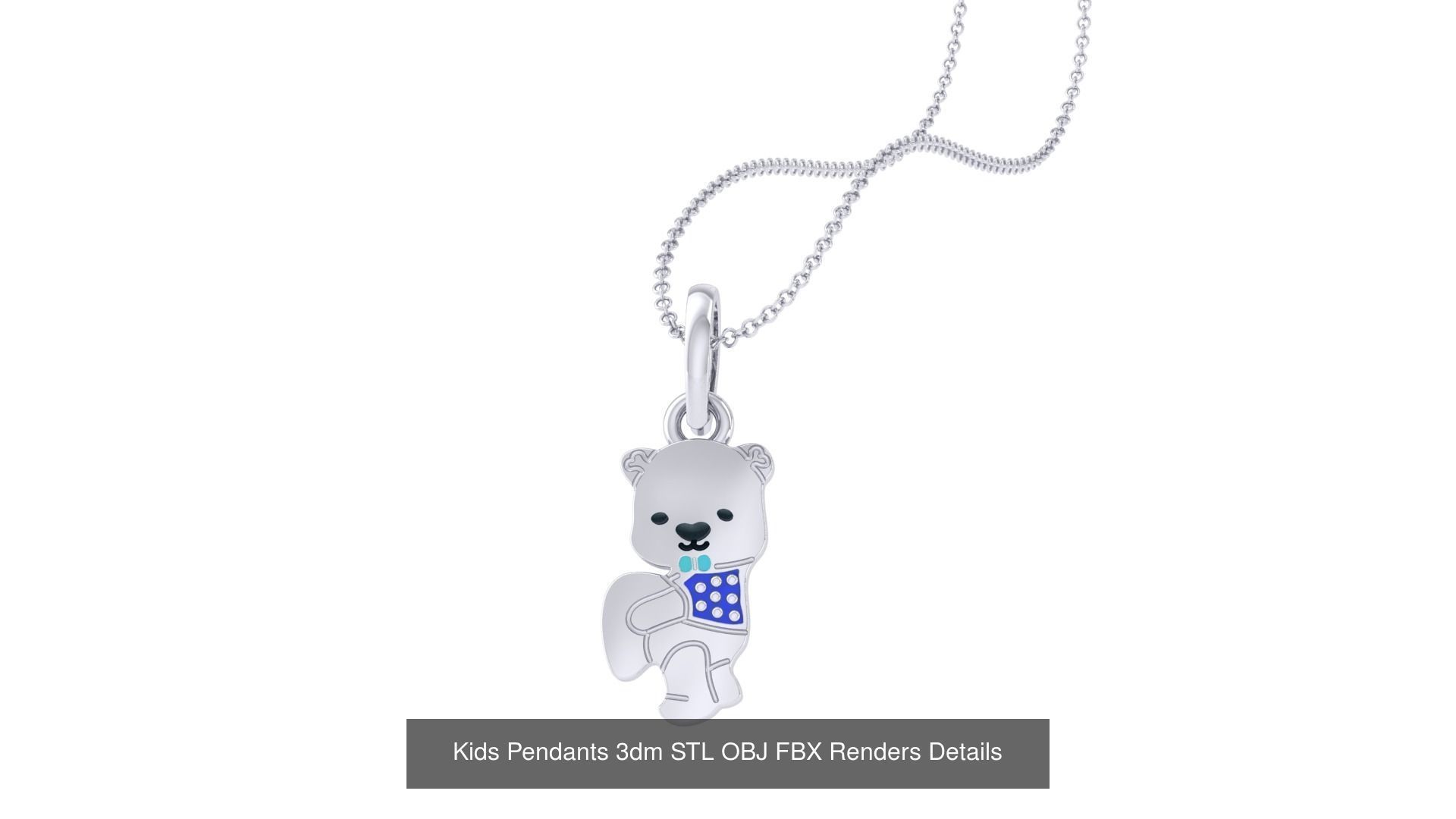 175 Kids Pendants 3dm STL OBJ FBX Renders Details Collection _105