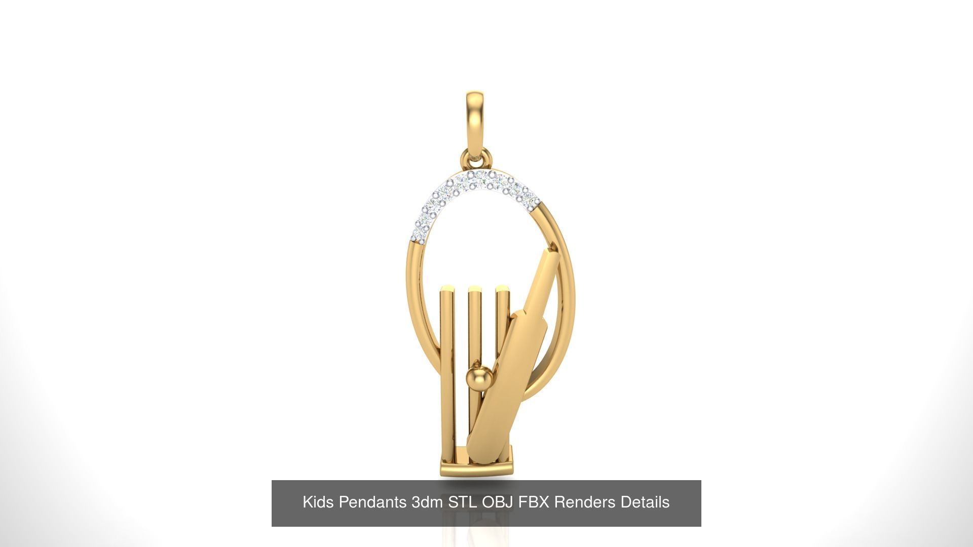 175 Kids Pendants 3dm STL OBJ FBX Renders Details Collection _194