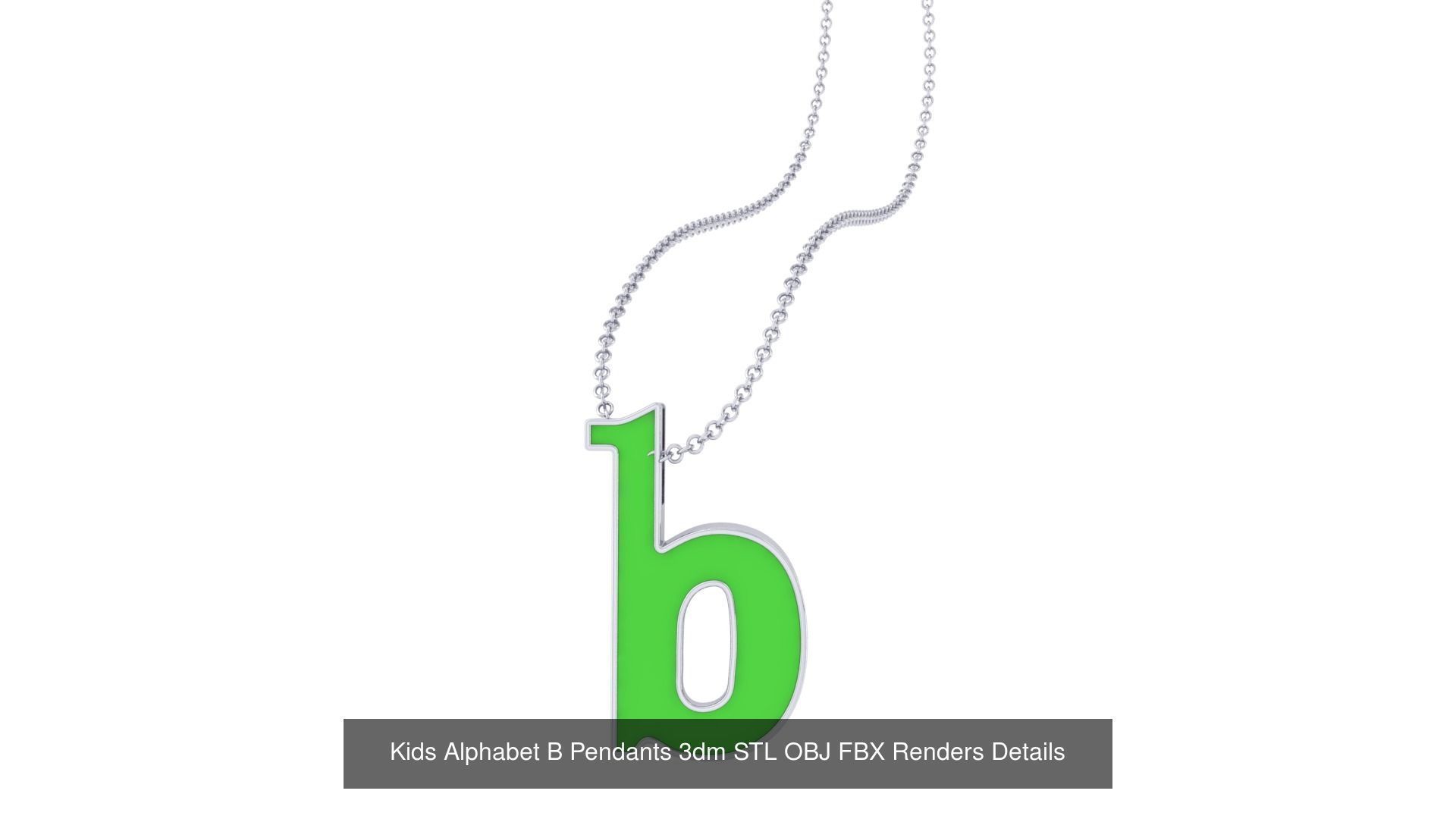 175 Kids Pendants 3dm STL OBJ FBX Renders Details Collection _139