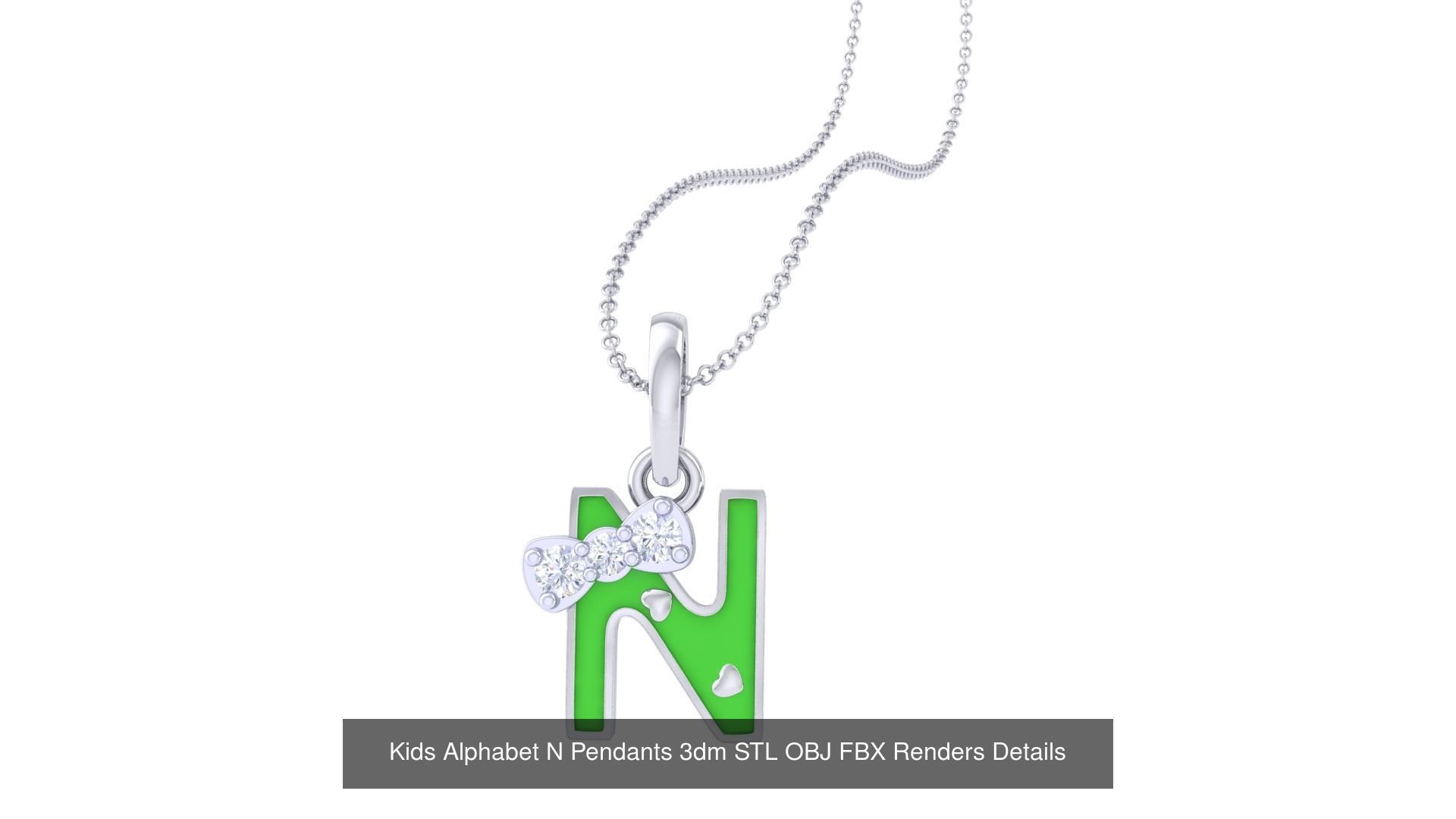 175 Kids Pendants 3dm STL OBJ FBX Renders Details Collection _82