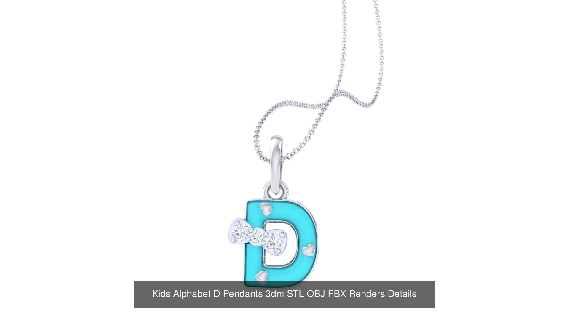 175 Kids Pendants 3dm STL OBJ FBX Renders Details Collection _72