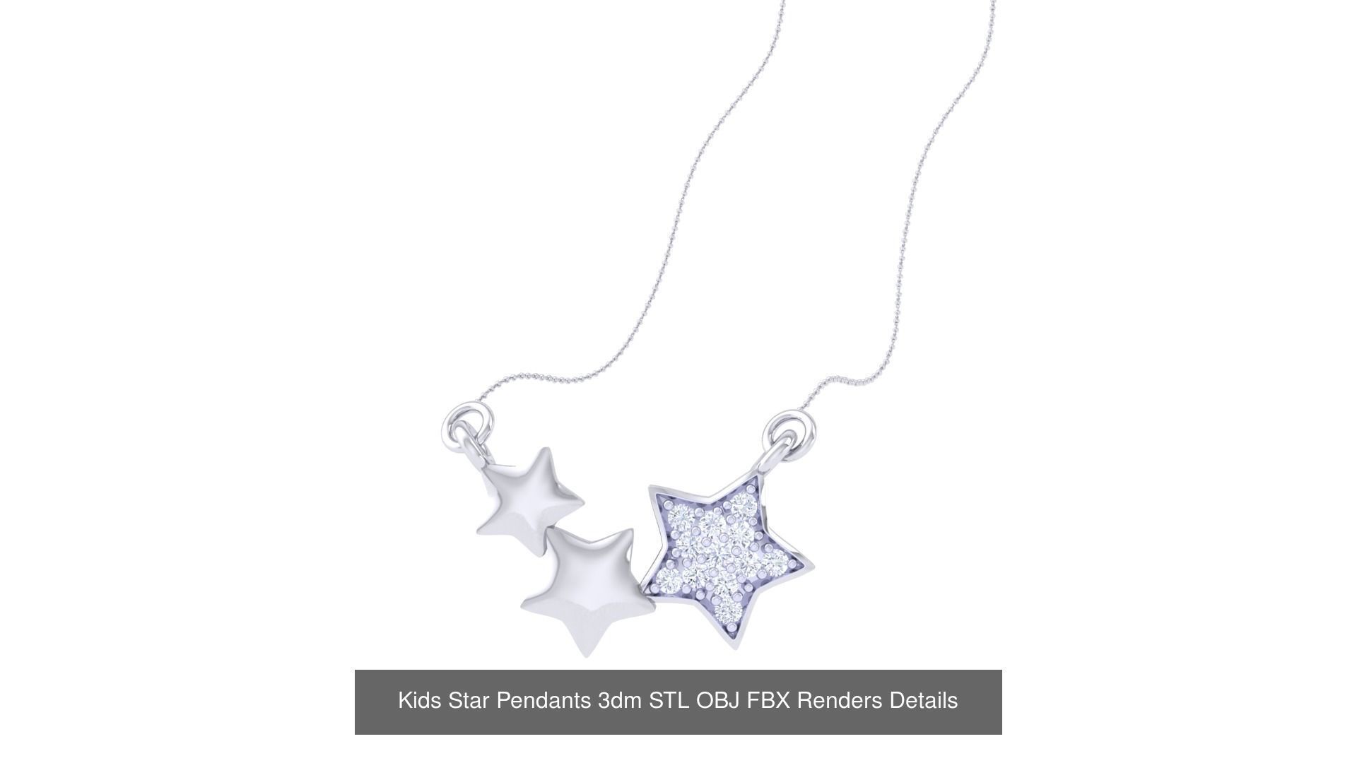 175 Kids Pendants 3dm STL OBJ FBX Renders Details Collection _37