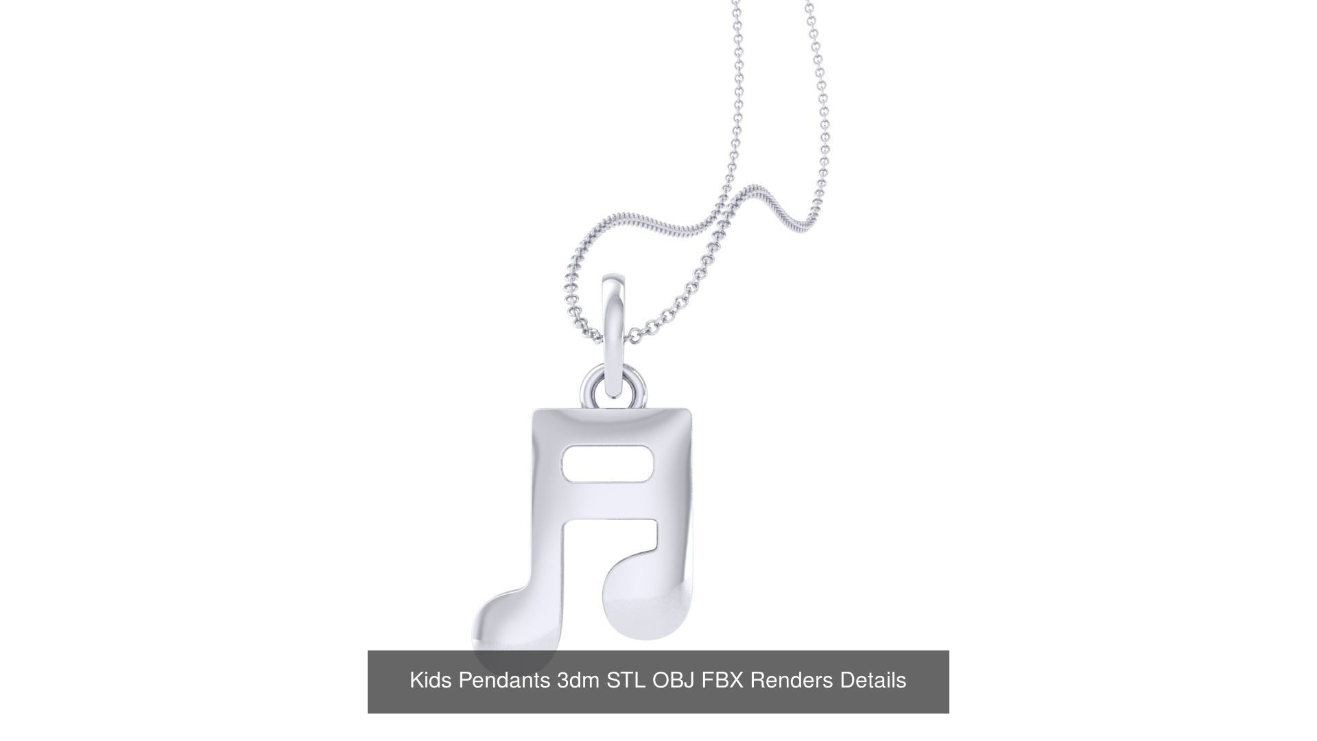 175 Kids Pendants 3dm STL OBJ FBX Renders Details Collection _120