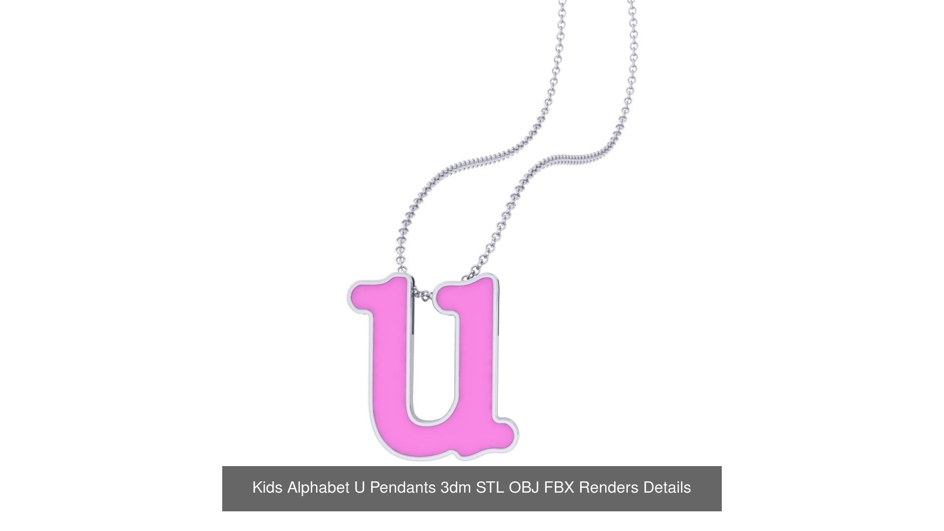 175 Kids Pendants 3dm STL OBJ FBX Renders Details Collection _158