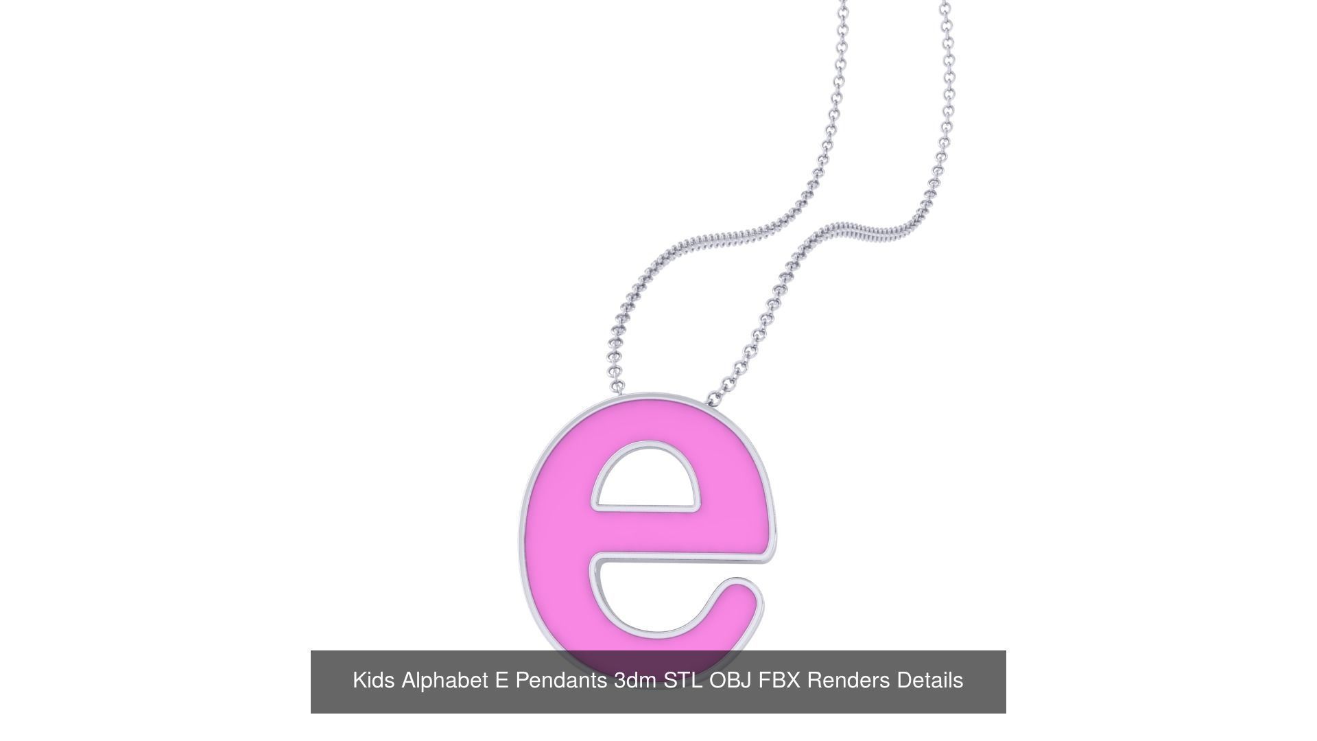 175 Kids Pendants 3dm STL OBJ FBX Renders Details Collection _142