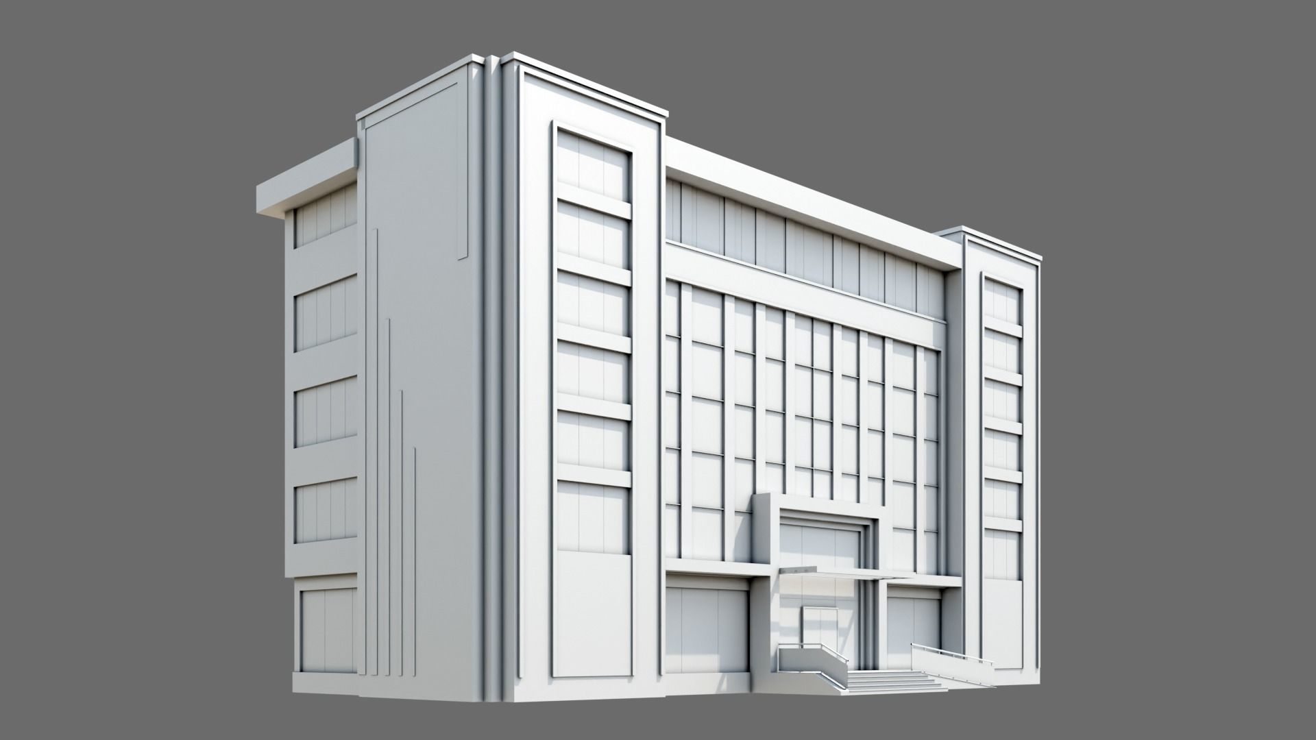 Office Building ID046 3D model_3