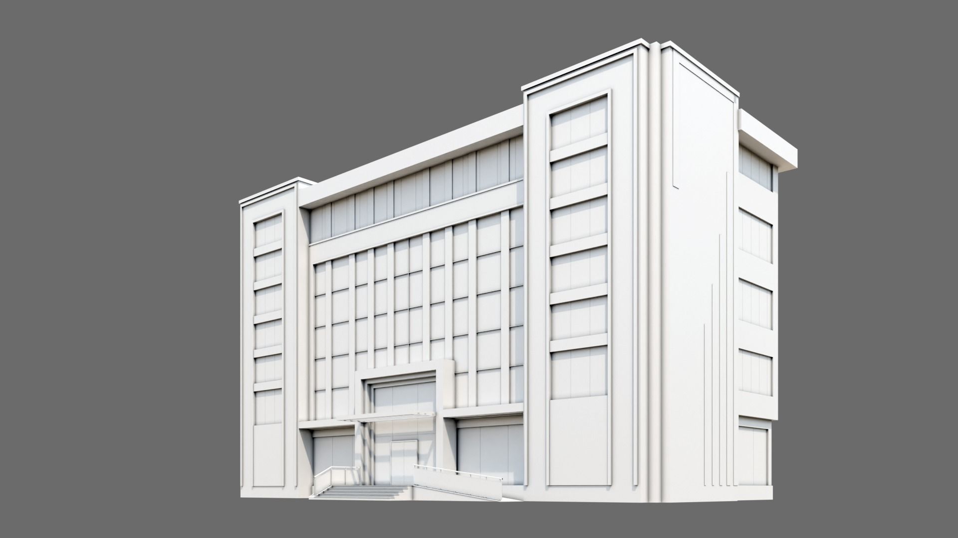 Office Building ID046 3D model_1