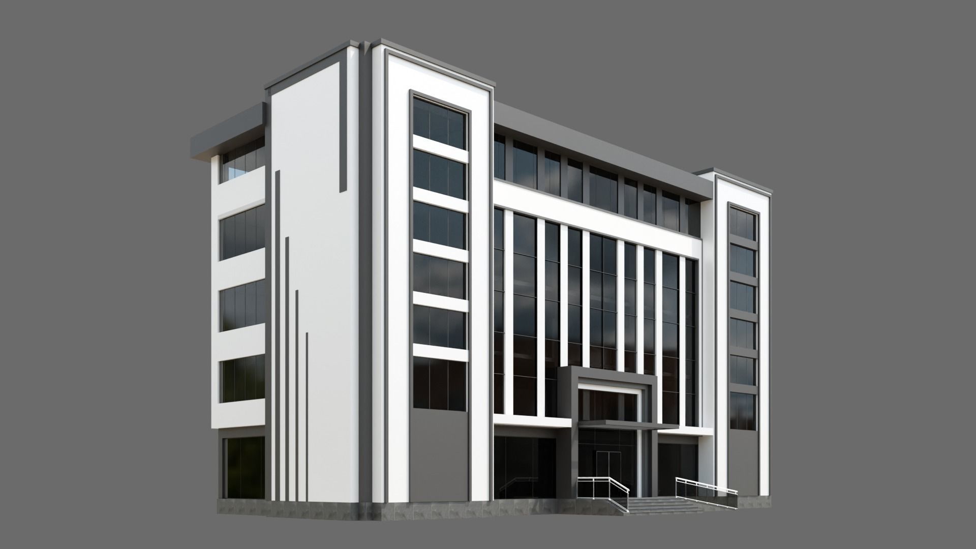 Office Building ID046 3D model_2