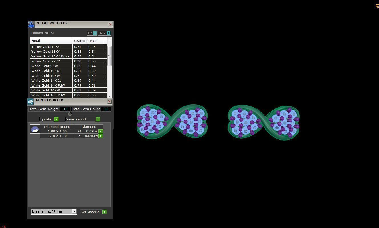 Kids Earrings 3dm STL OBJ FBX Renders Details 3D print model_4