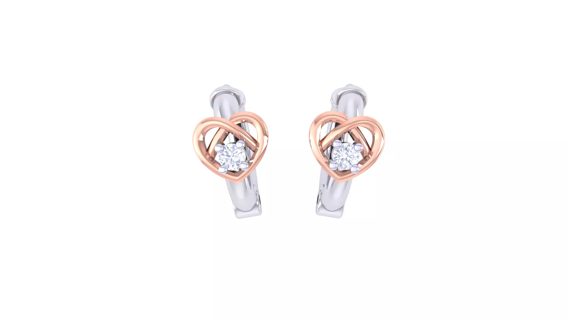 Kids Earrings 3dm STL OBJ FBX Renders Details 3D print model_0