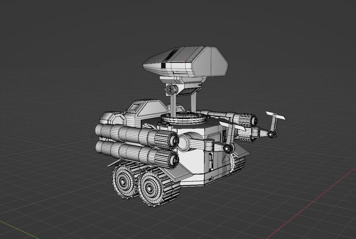 scifi robot 3D model_10