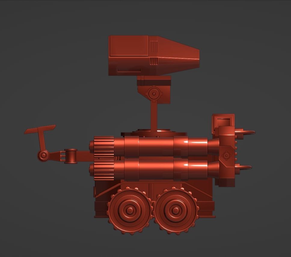 scifi robot 3D model_4