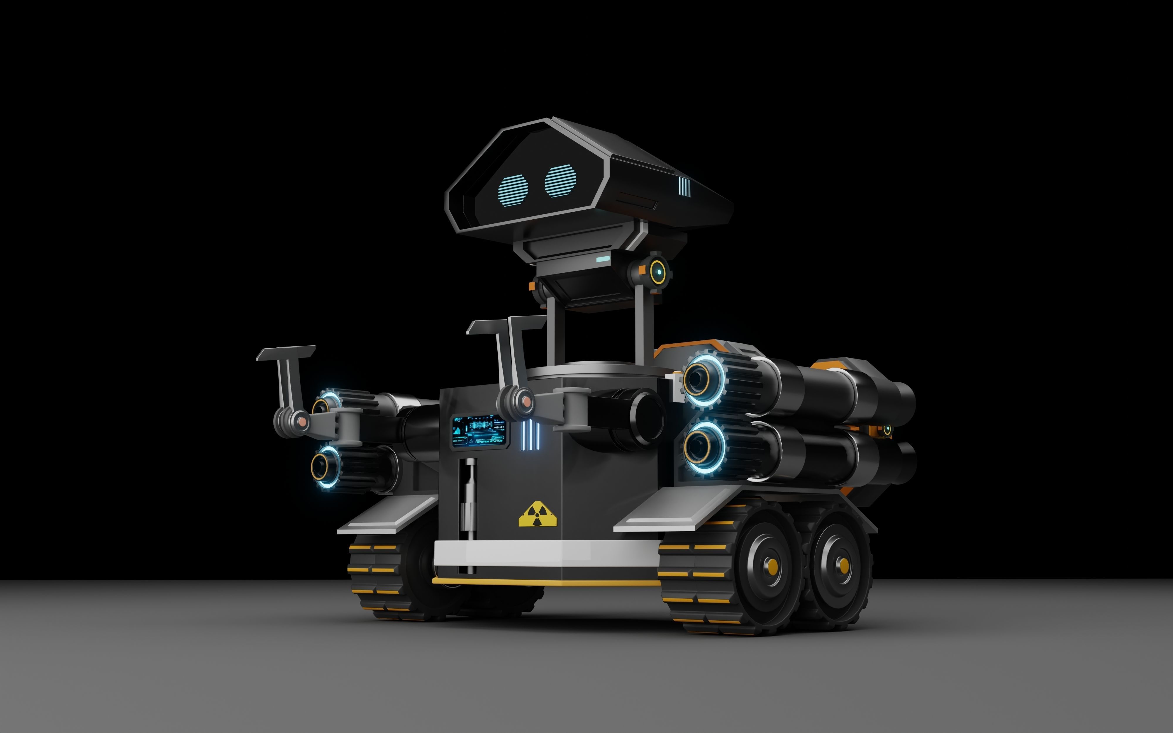 scifi robot 3D model_2