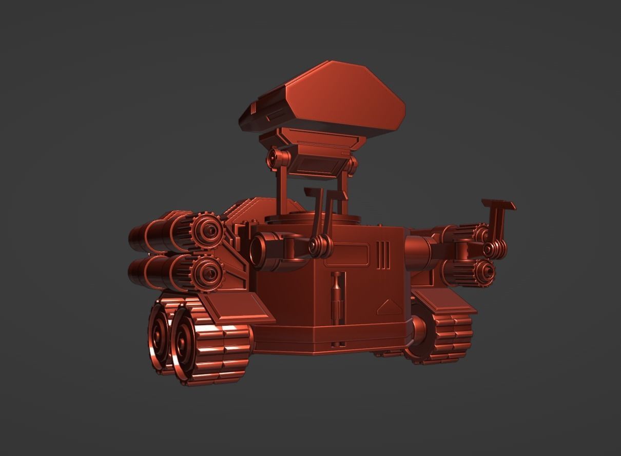 scifi robot 3D model_6