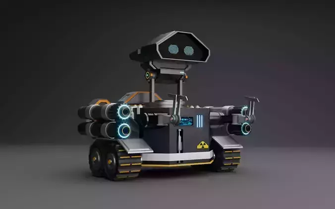 scifi robot 3D model