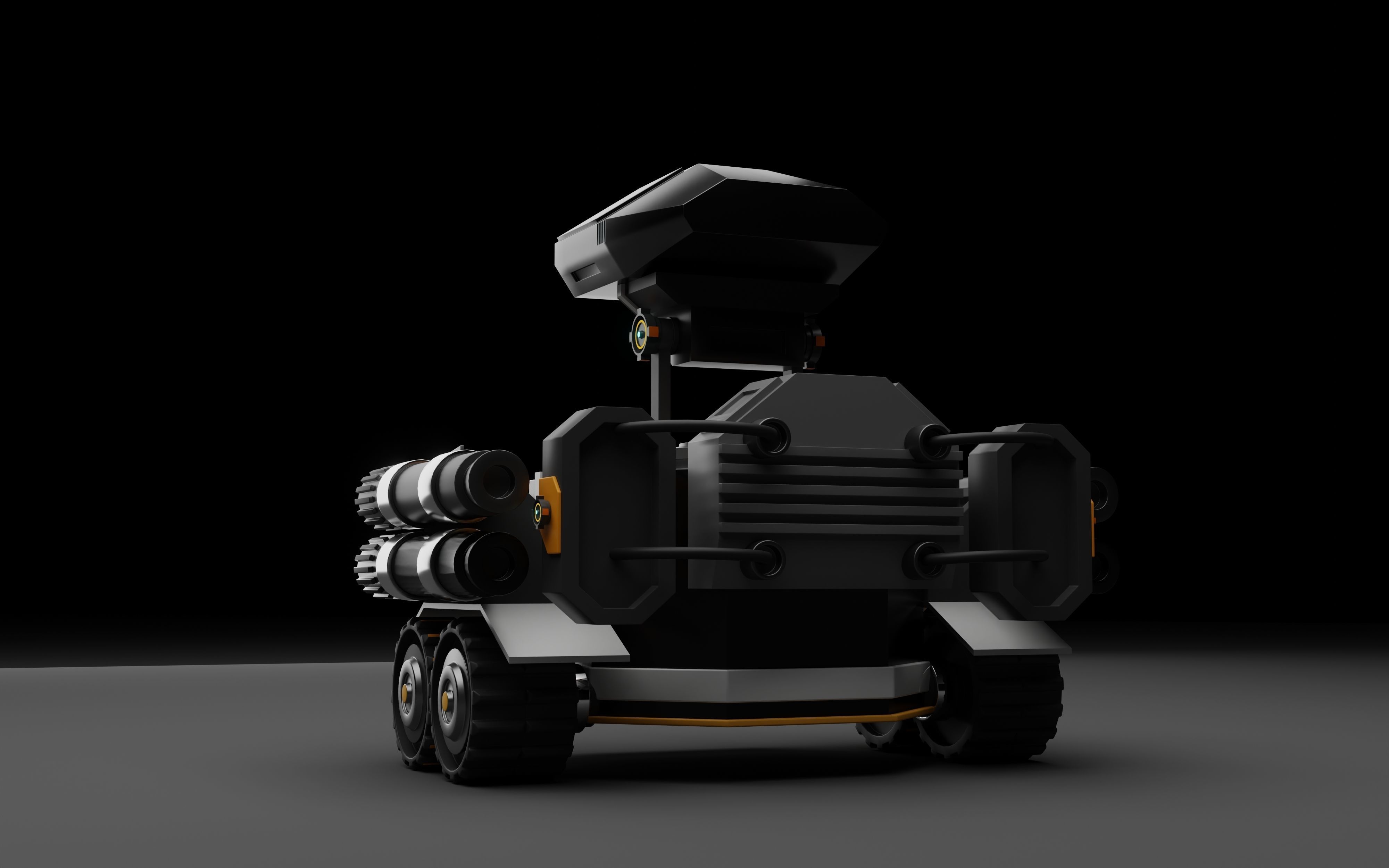 scifi robot 3D model_3