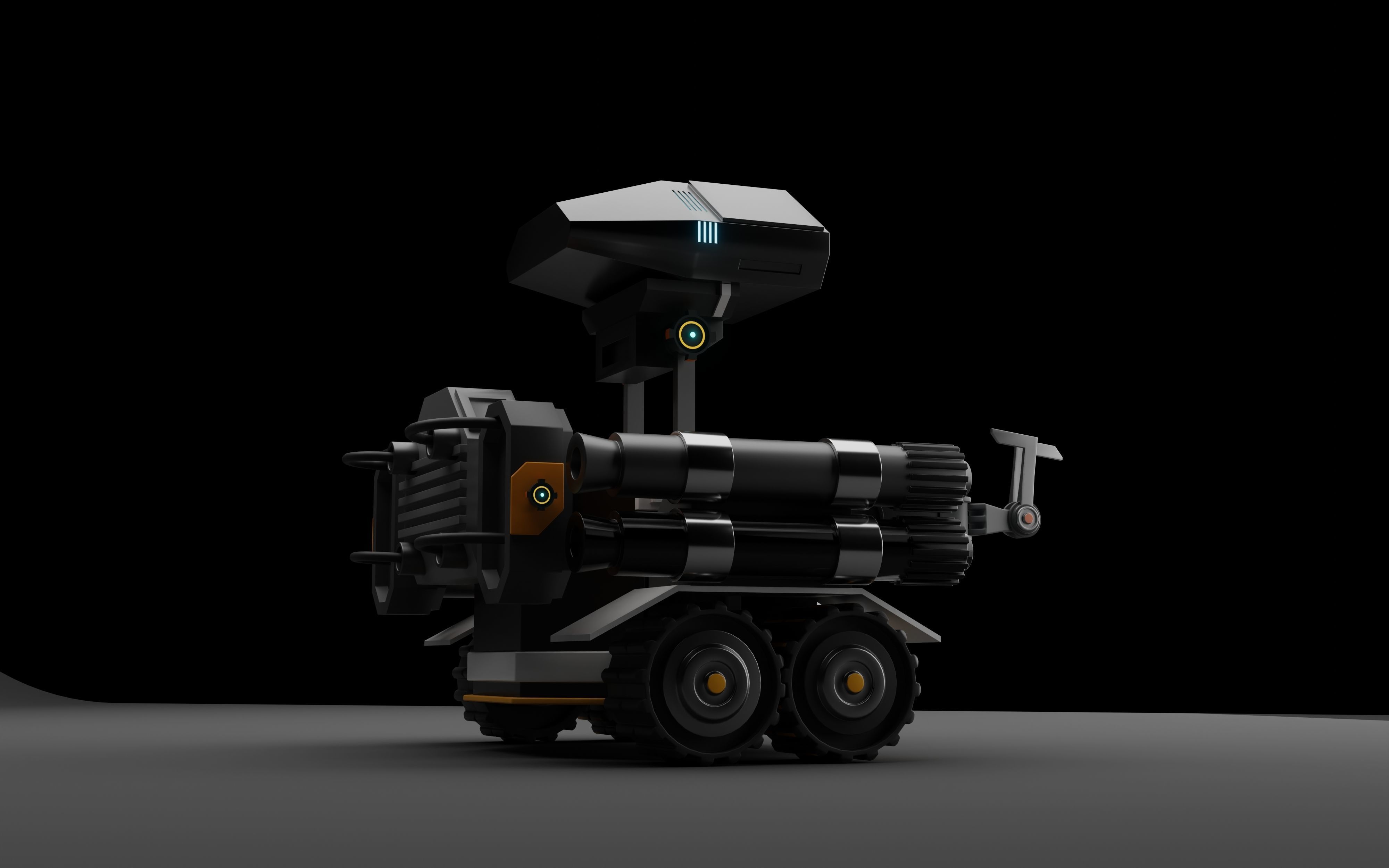 scifi robot 3D model_1