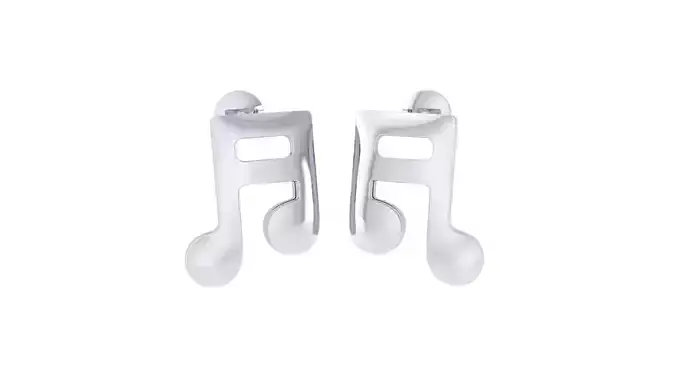 Kids Earrings 3dm STL OBJ FBX Renders Details